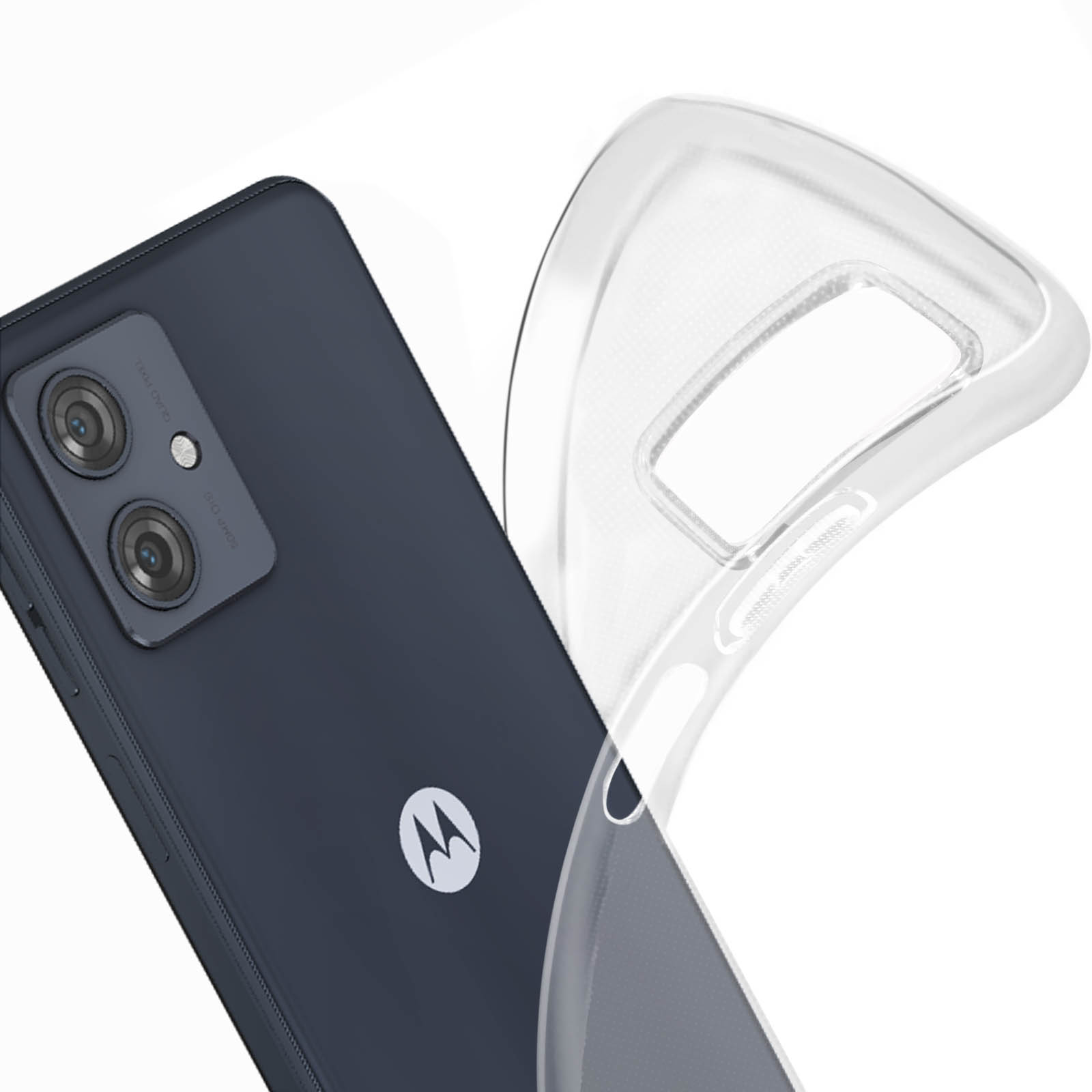 Motorola, Backcover, Transparent AVIZAR Case Moto Classic G54, Series,