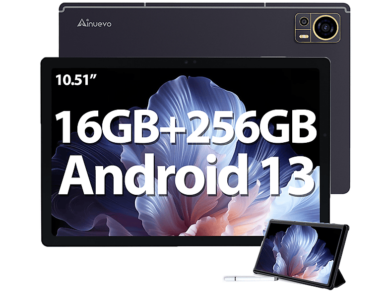 AINUEVO Tab S9 16GB+256GB 8050mAh Android 13, Tablet, 256 GB, 10,51 Zoll, Violett