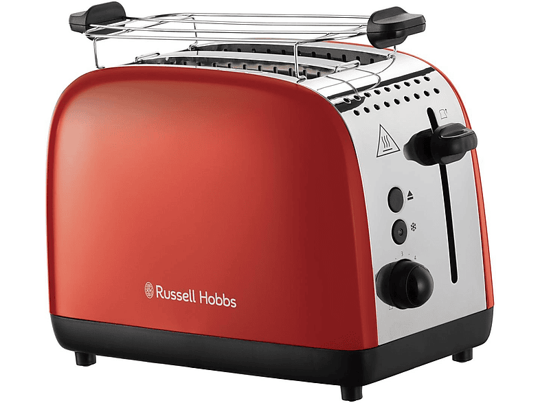 RUSSELL HOBBS Colours Plus Rot 26554-56 Toaster Rot (1600 Watt, Schlitze: 2)