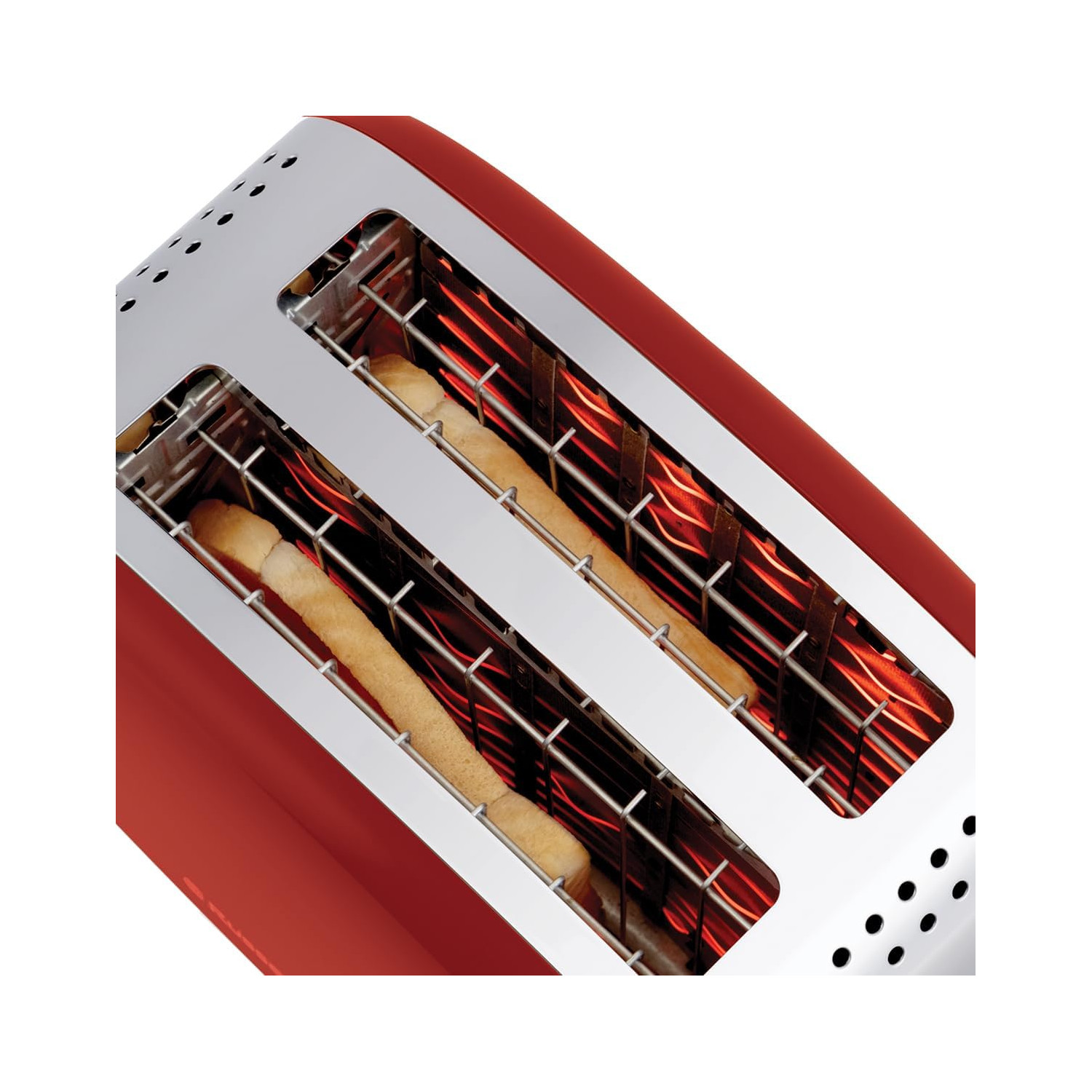 Watt, HOBBS Colours 2) 26554-56 Plus Rot Rot Toaster (1600 Schlitze: RUSSELL