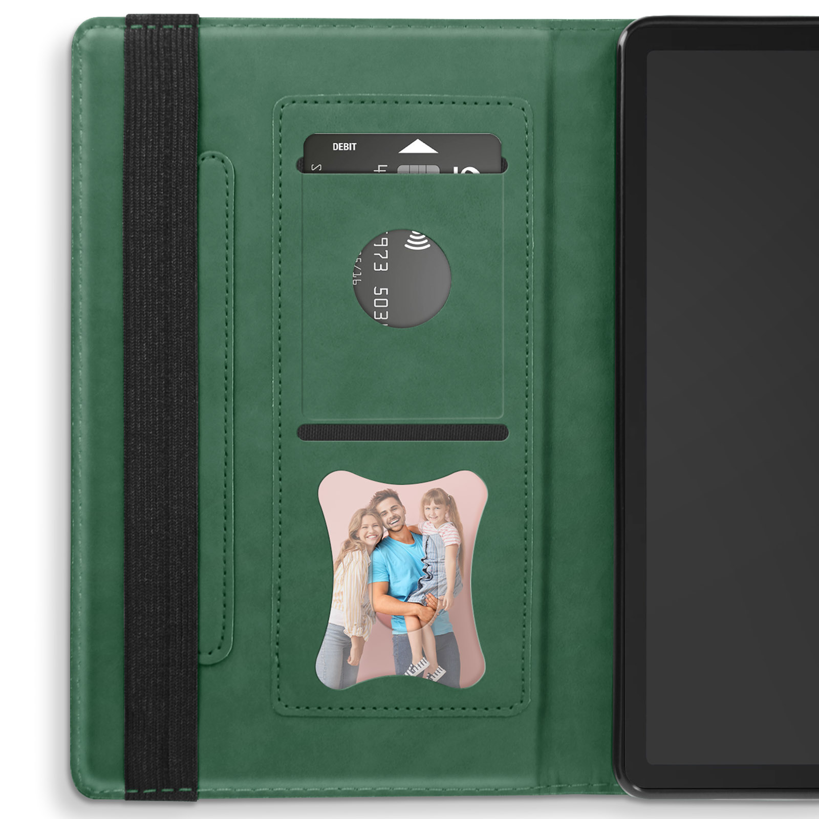 Samsung Series Fächer Business Grün Etui Standfunktion Bookcover für Kunstleder, Etui, und AVIZAR