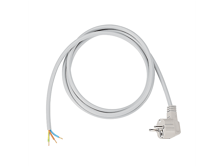Bayram Gerätezuleitung 2,0 M - Weißes Kabel HO5VV-F 3 X 1,5 Mm² Für Elektrogeräte