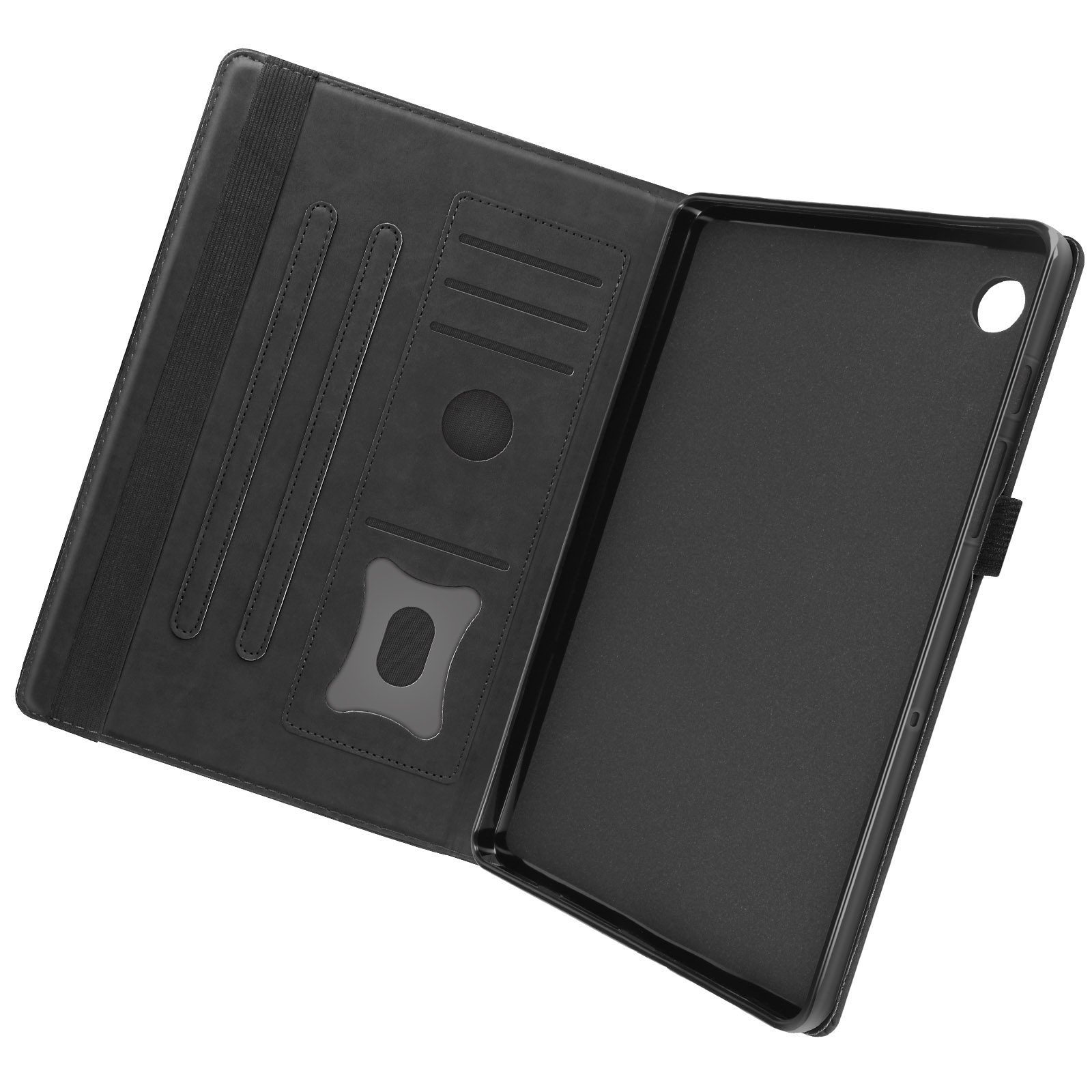 Schwarz Business Samsung Bookcover und für Series Kunstleder, AVIZAR Standfunktion Etui Fächer Etui,