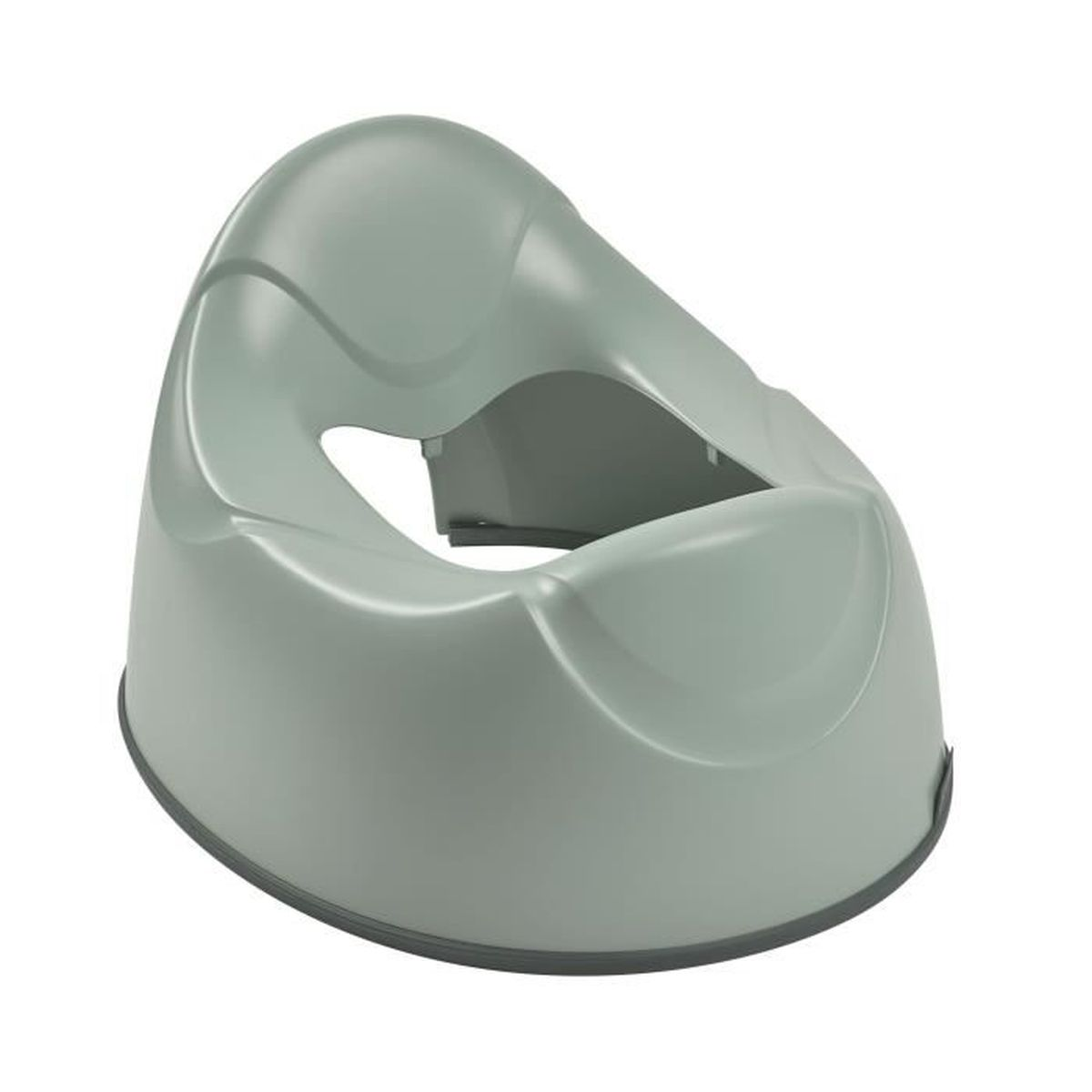 Hellgrünes Töpfchen. Ovale Form, glattes Design.