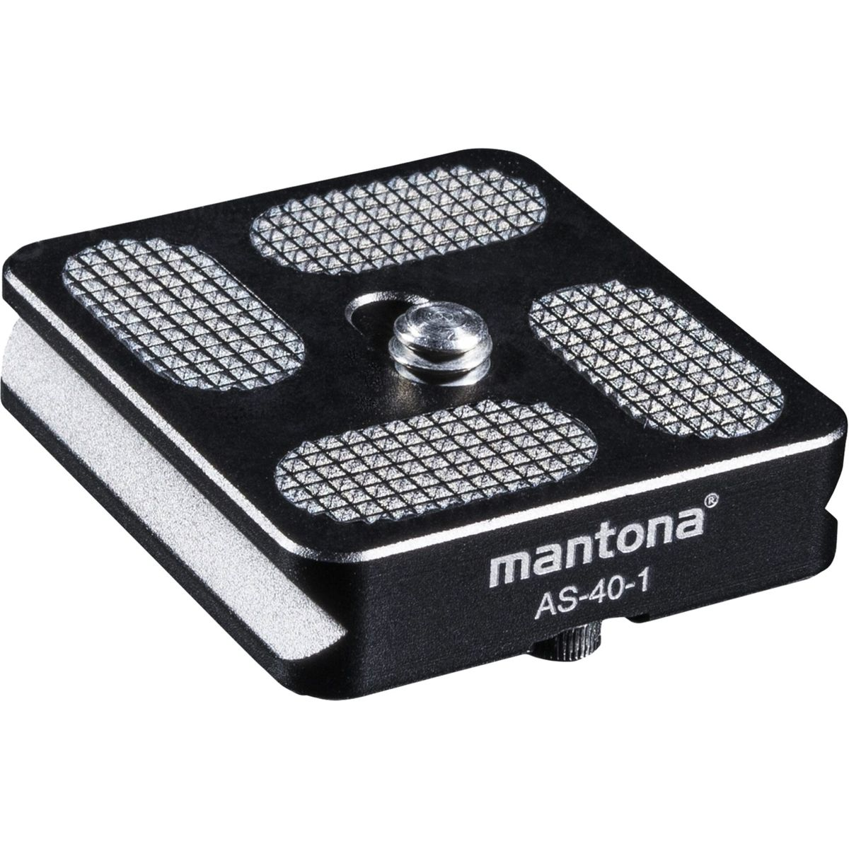 MANTONA AS-40-1 bis Schnellwechselplatte mm offen / Höhe schwarz 10 Schnellwechselplatte, silber