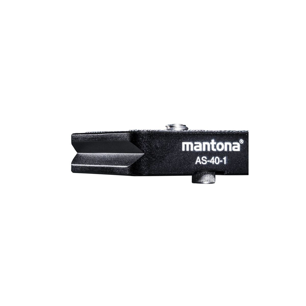 MANTONA AS-40-1 Schnellwechselplatte 10 Schnellwechselplatte, silber, offen schwarz mm bis Höhe 