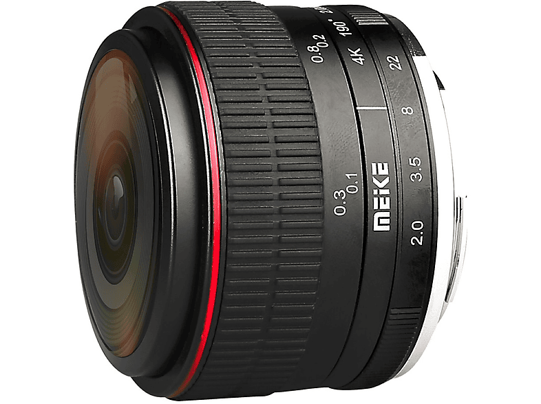 MEIKE 6,5mm f2.0 für Fujifilm X-Mount, Fisheye-Objektiv, Schwarz