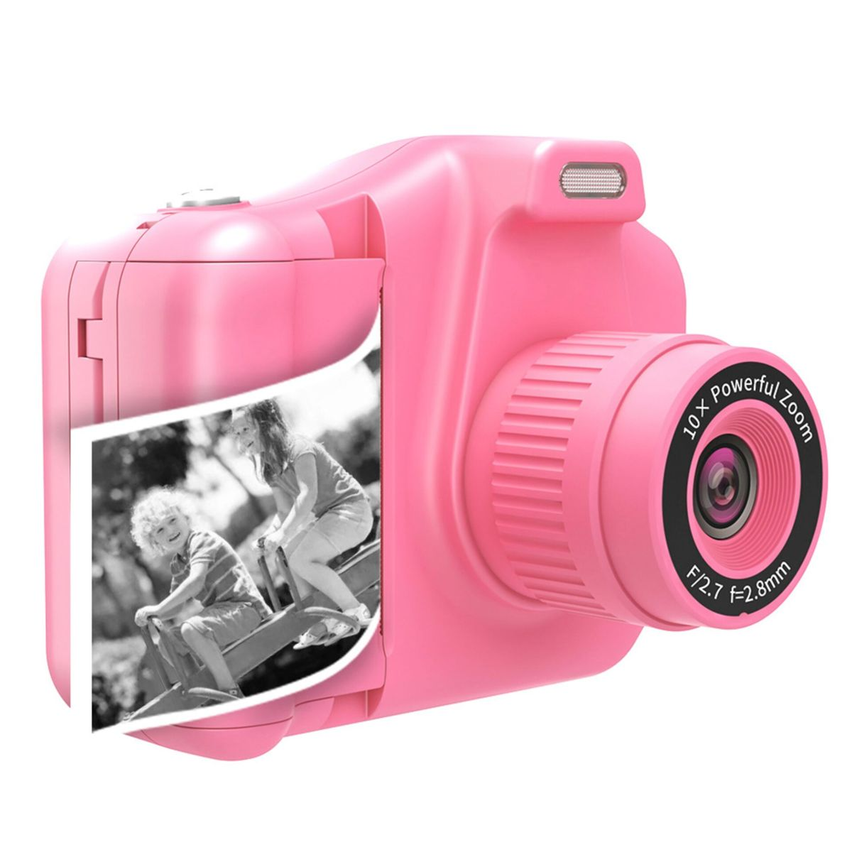 Kinderkamera rosa Kinderkamera pink Drucker KPC-1370 mit DENVER