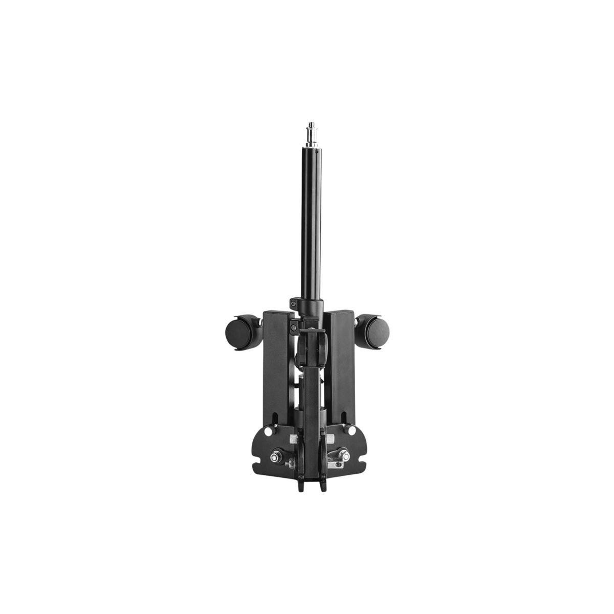 WALIMEX pro Rollstativ, 70 schwarz, kompakt, 70cm cm Rollstativ bis Höhe Boden offen