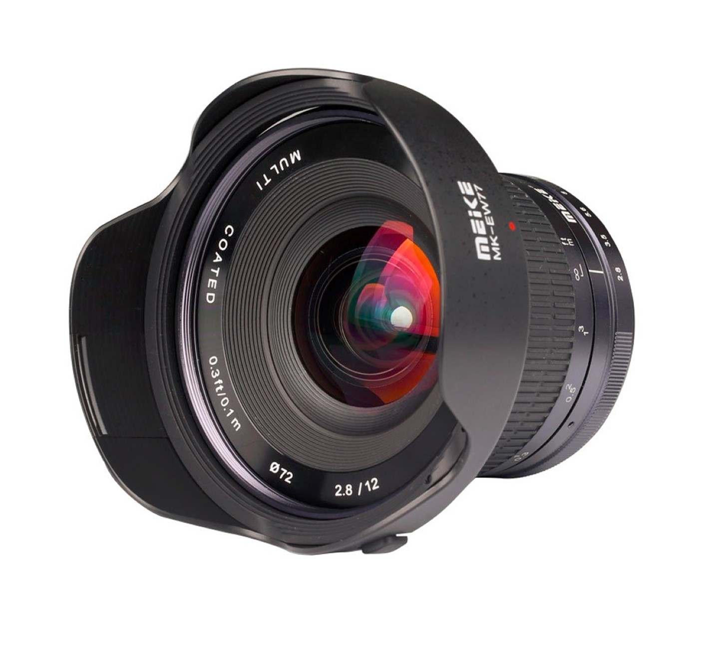 MEIKE 12mm f2.8 für Ultra-Weitwinkelobjektiv, X-Mount, Fujifilm Schwarz