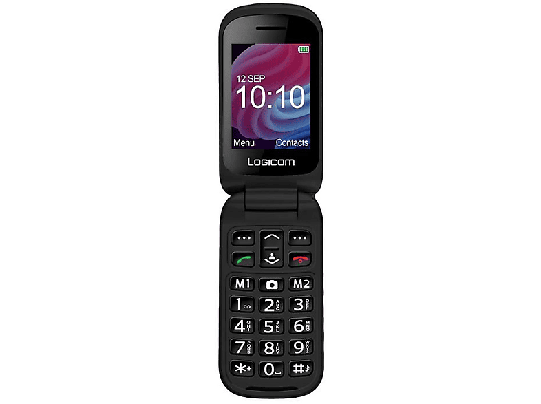 LOGICOM FLEEP XL Mobiltelefon-Senior, Schwarz | home