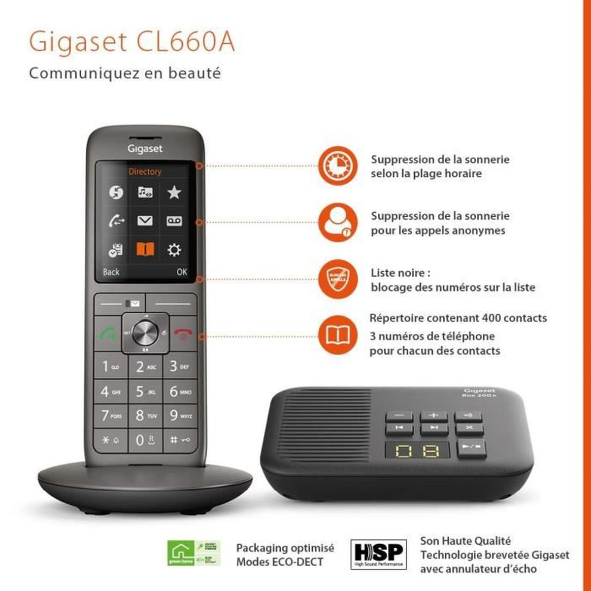 660 CL GIGASET Festnetztelefon A Duo
