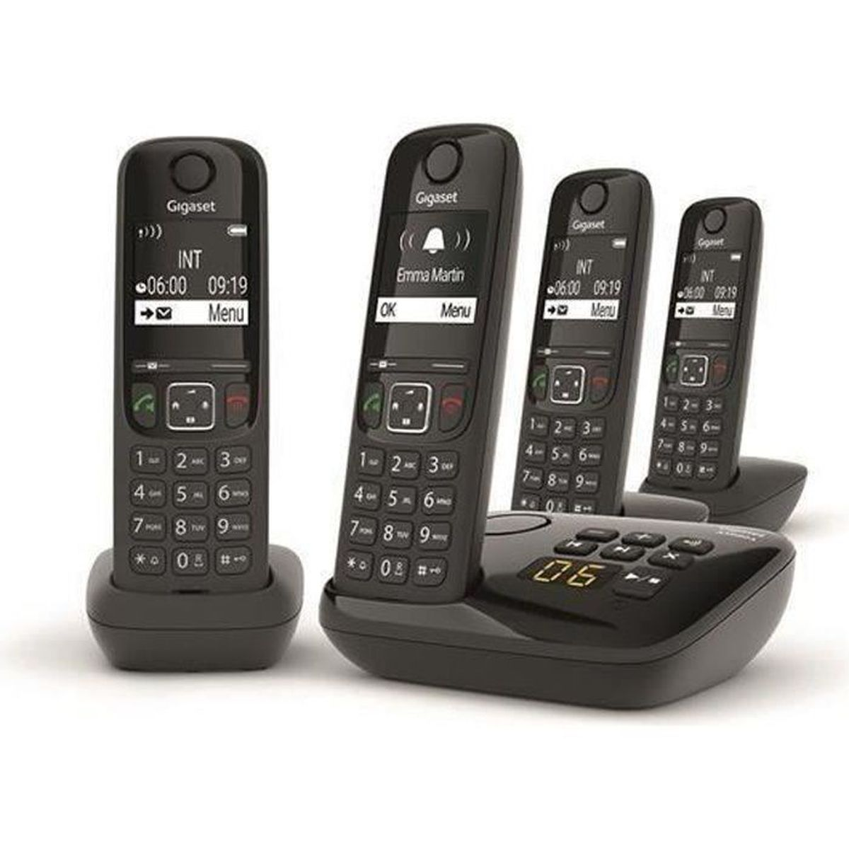 Téléphone sans fil Gigaset Téléphone analogique/DECT AS690 avec