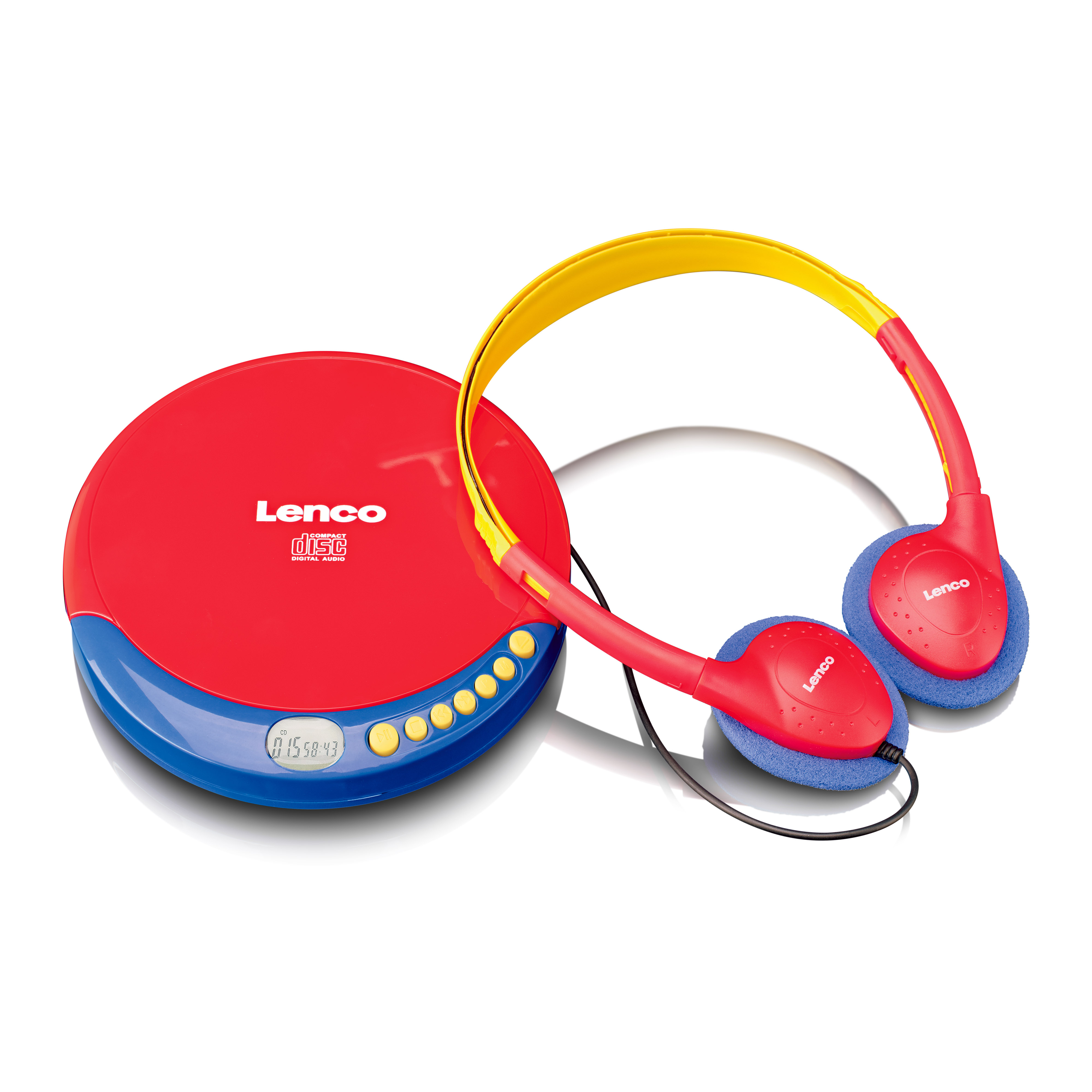 LENCO CD-021KIDS Tragbarer CD Player Mehrfarbig