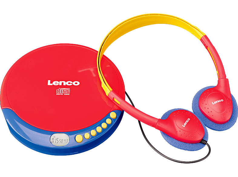Tragbarer LENCO CD Player Mehrfarbig CD-021KIDS