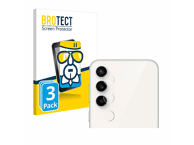 BROTECT 3x Airglass klare Schutzfolie(für Samsung Galaxy S23 FE)