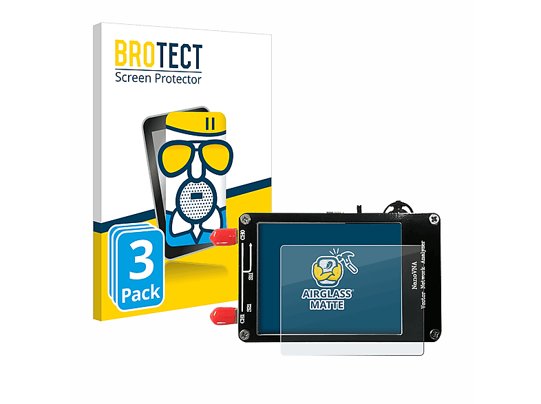 BROTECT Matte Screen Protectors For NanoVNA H4 - 2 Pack Anti Glare Film 402507