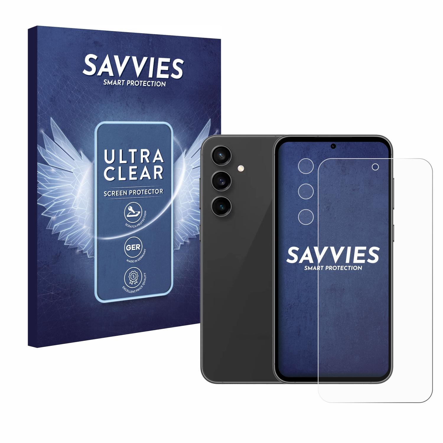 SAVVIES 18x klare Schutzfolie(für FE) Samsung Galaxy S23