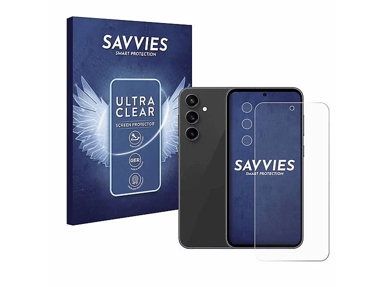 SAVVIES S23 FE) Samsung Schutzfolie(für 18x klare Galaxy