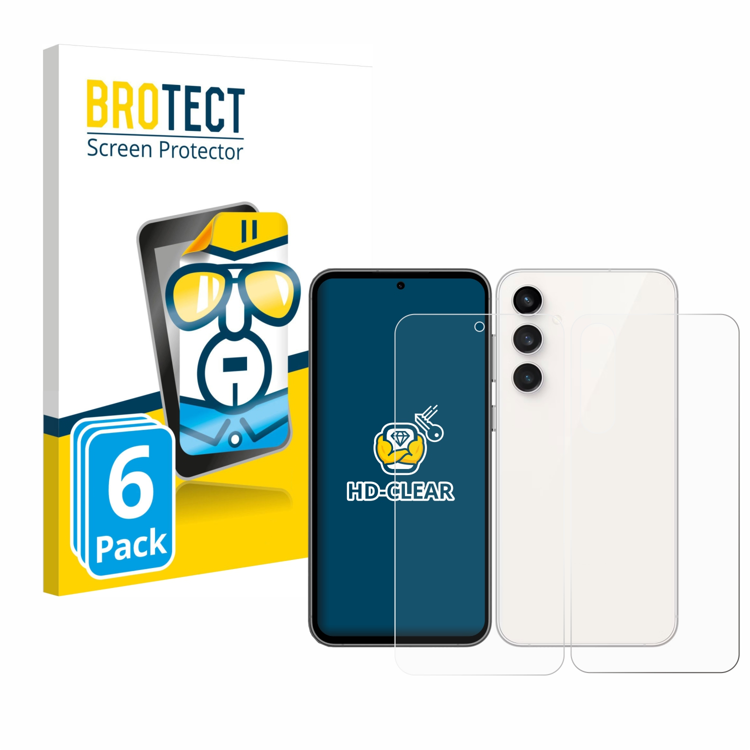 BROTECT 6x klare Schutzfolie(für Samsung S23 FE) Galaxy