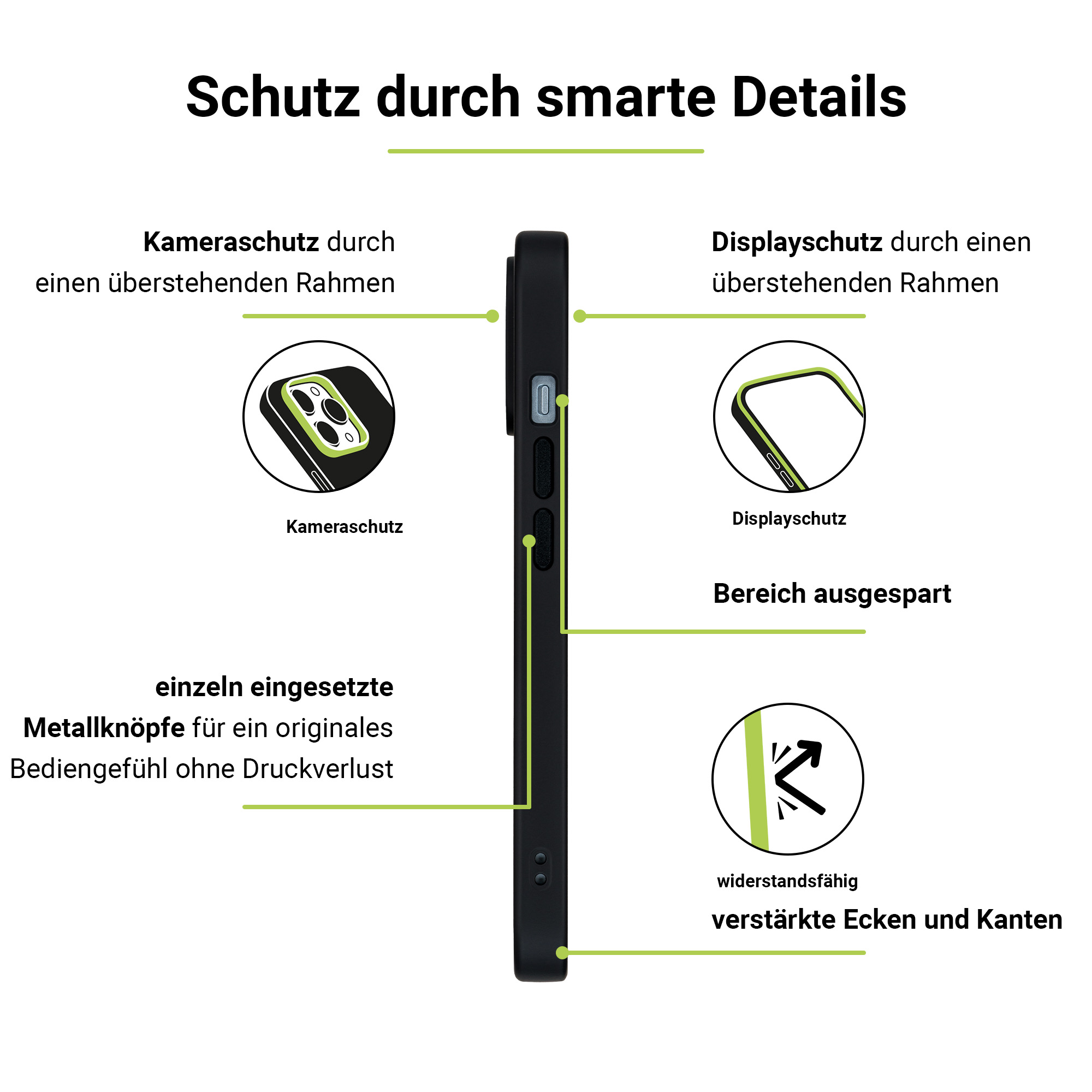 ARTWIZZ IcedClip +CHARGE, iPhone Backcover, Apple, Schwarz 15