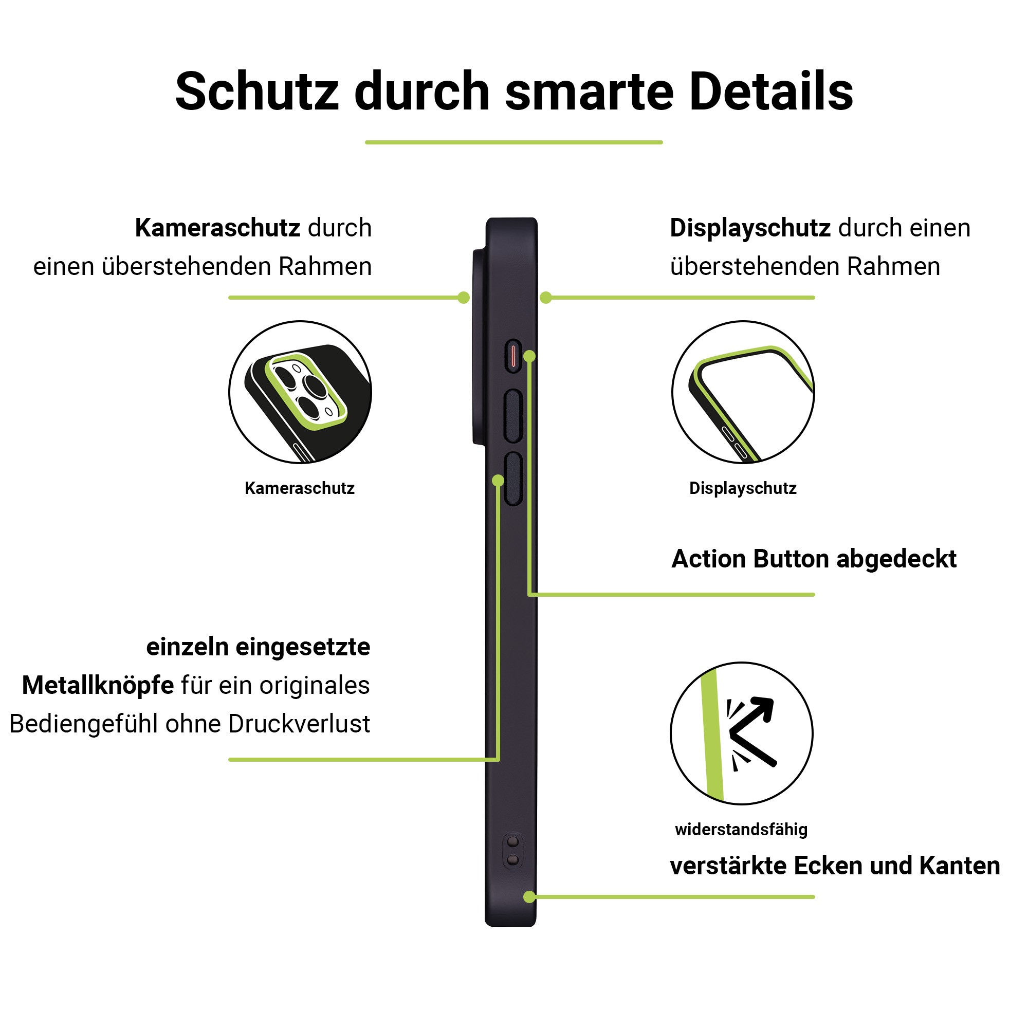 ARTWIZZ IcedClip +CHARGE, Backcover, Apple, 15 Pro Max, Schwarz iPhone