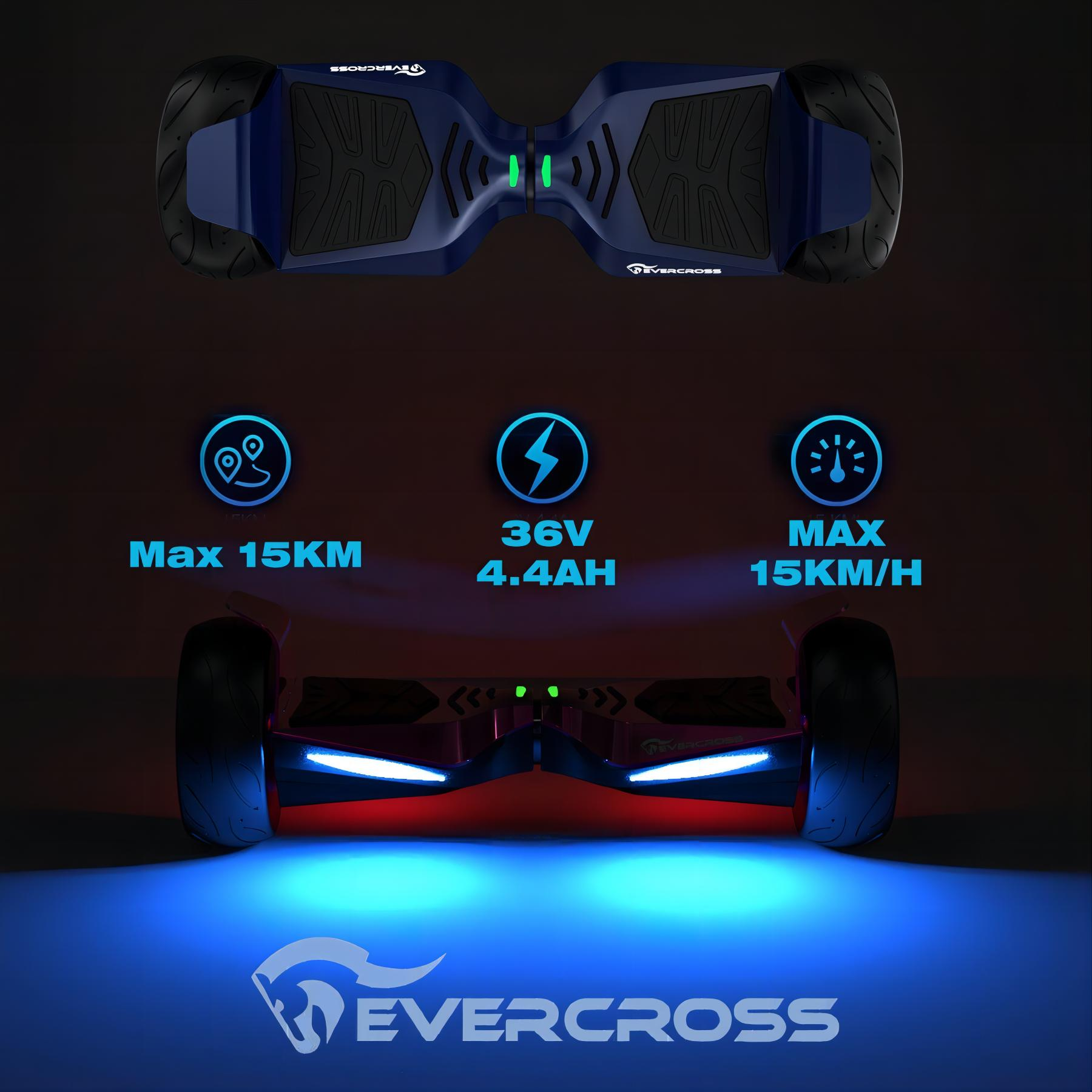 (8,5 APP EVERCROSS EV5 Balance Board Zoll, mit SUV-Hoverboard Dunkelblau)