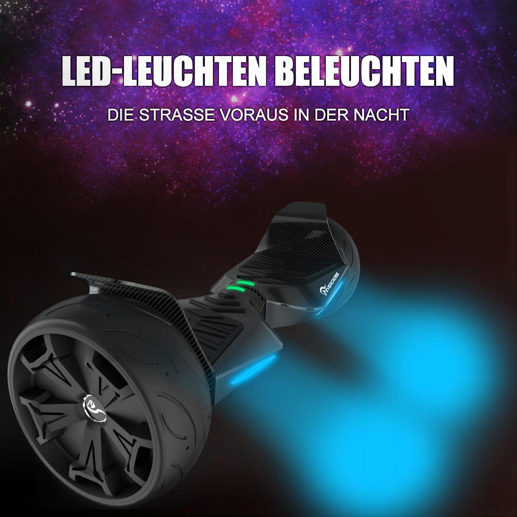 Zoll, Hoverboard und Kohlenschwarz Balance (8,5 Board EVERCROSS EV5 mit Sitz Armeegrün)