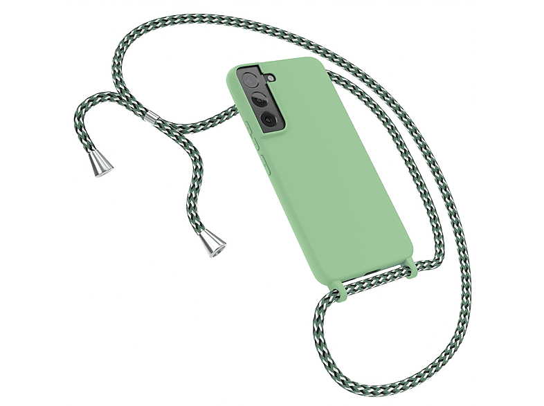 EAZY CASE Color Backcover, 5G, Full Handykette Samsung, Silikonhülle, Galaxy S22 Camouflage Grün