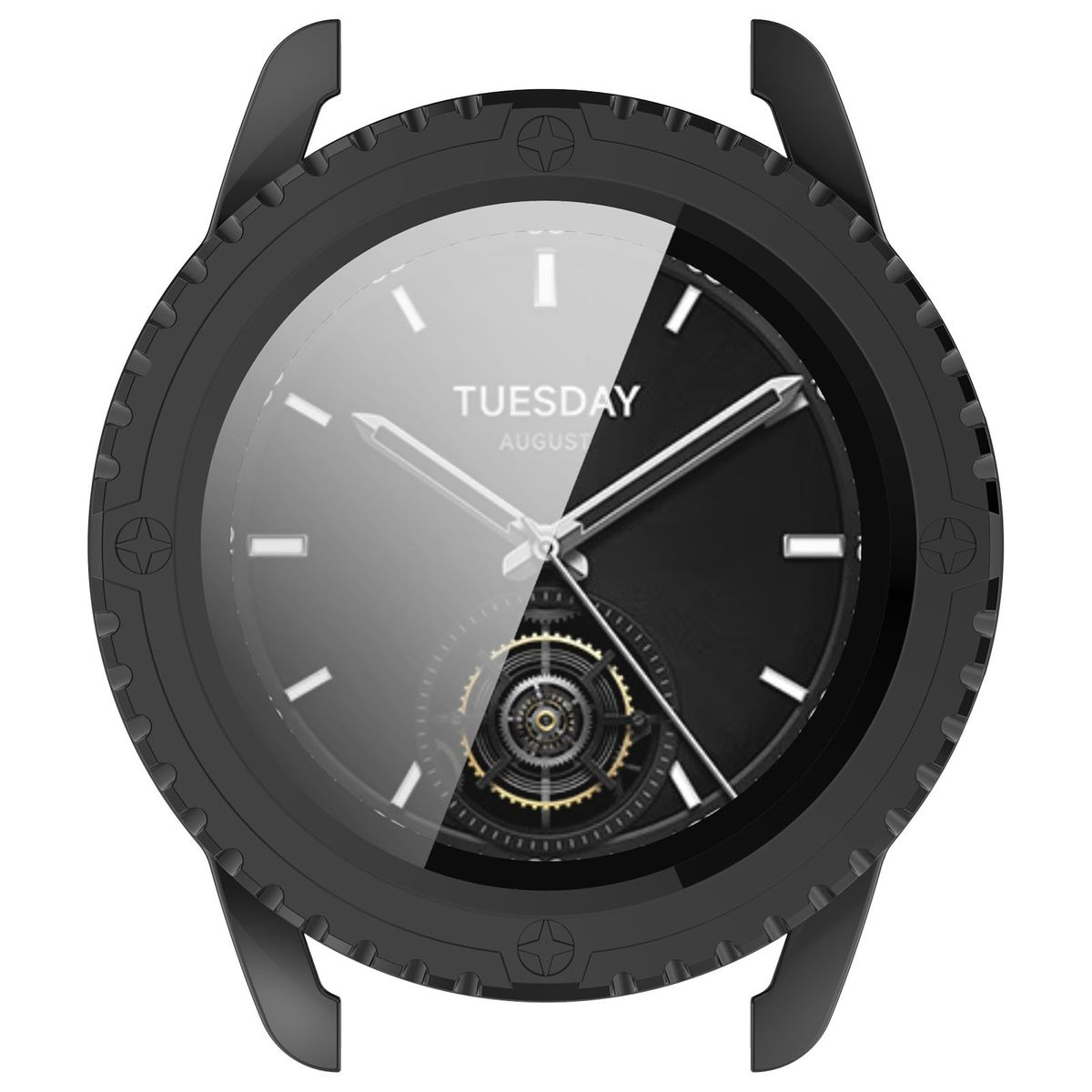 WIGENTO S3) + H9 2 Hülle(für Hülle Schutz Glas Xiaomi Hart in 1 Watch Design Schock Watch
