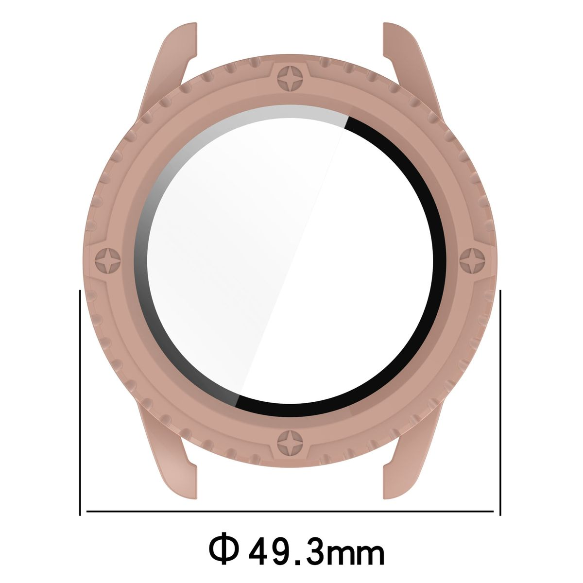 2 1 Hülle WIGENTO Xiaomi Hart Hülle(für Watch H9 + in Watch Glas Design Schutz S3) Schock