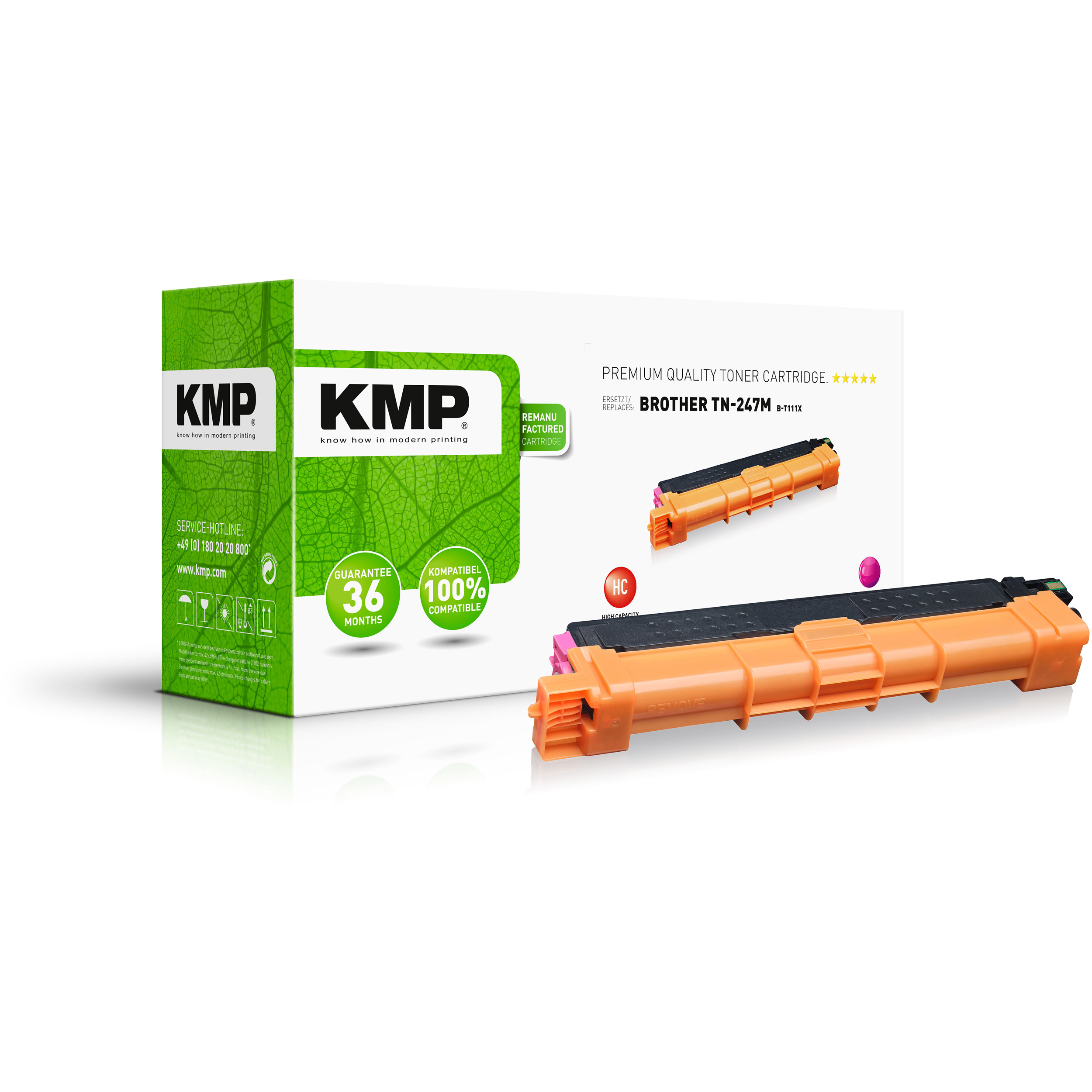 KMP Toner für Brother TN247M Toner Magenta (TN247M) magenta