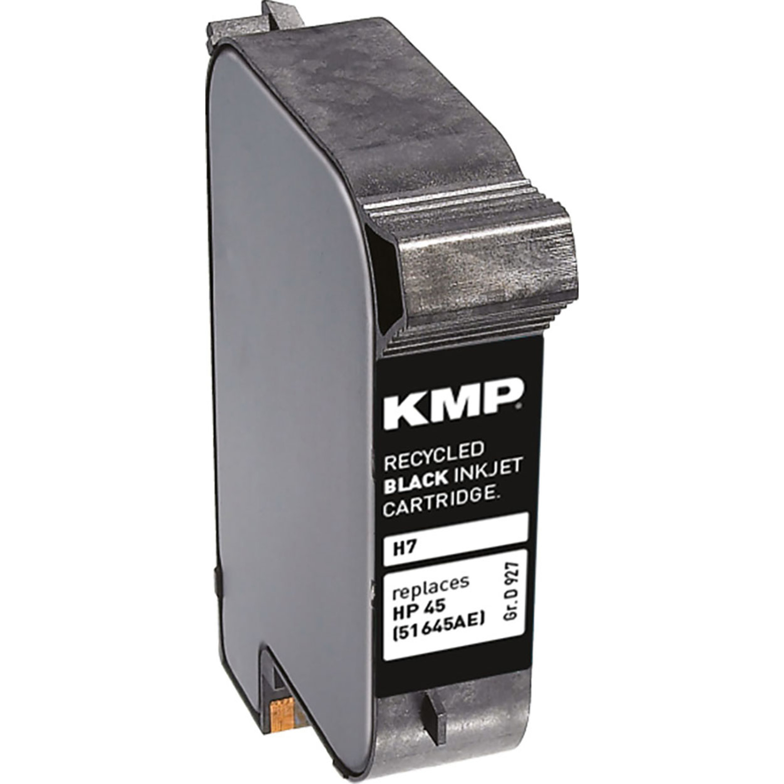 für (51645AE) KMP black 45 Tintenpatrone Black HP Cartridge Ink (51645AE)