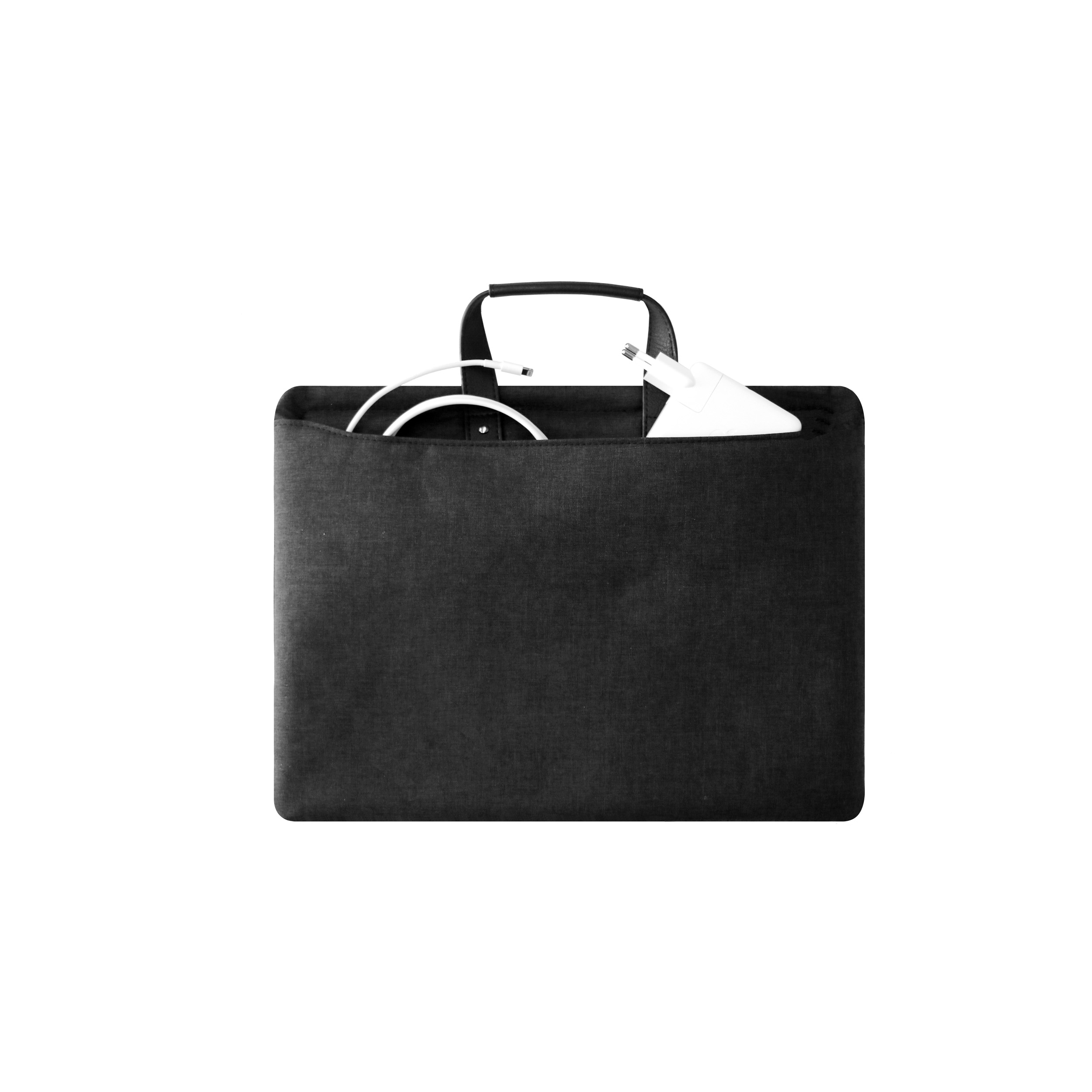 KMP Tasche Slim-Fit Apple Anthracite/Black Material für MacBook, Textil, Pro, Sleeve biobasiertes / black für Notebook 12\