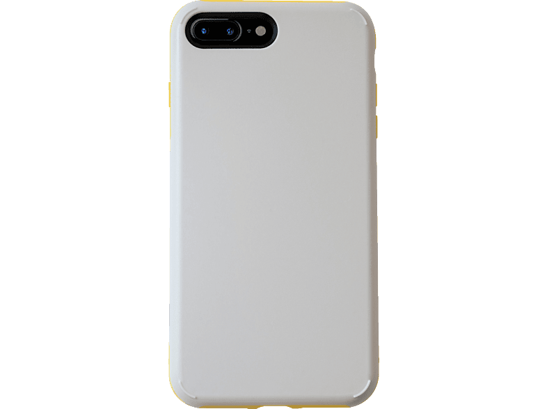 KMP Sporty Schutzhülle für iPhone 8 Plus Passion Gray/Yellow, Backcover, Apple, iPhone 
8 Plus, passion gray / yellow