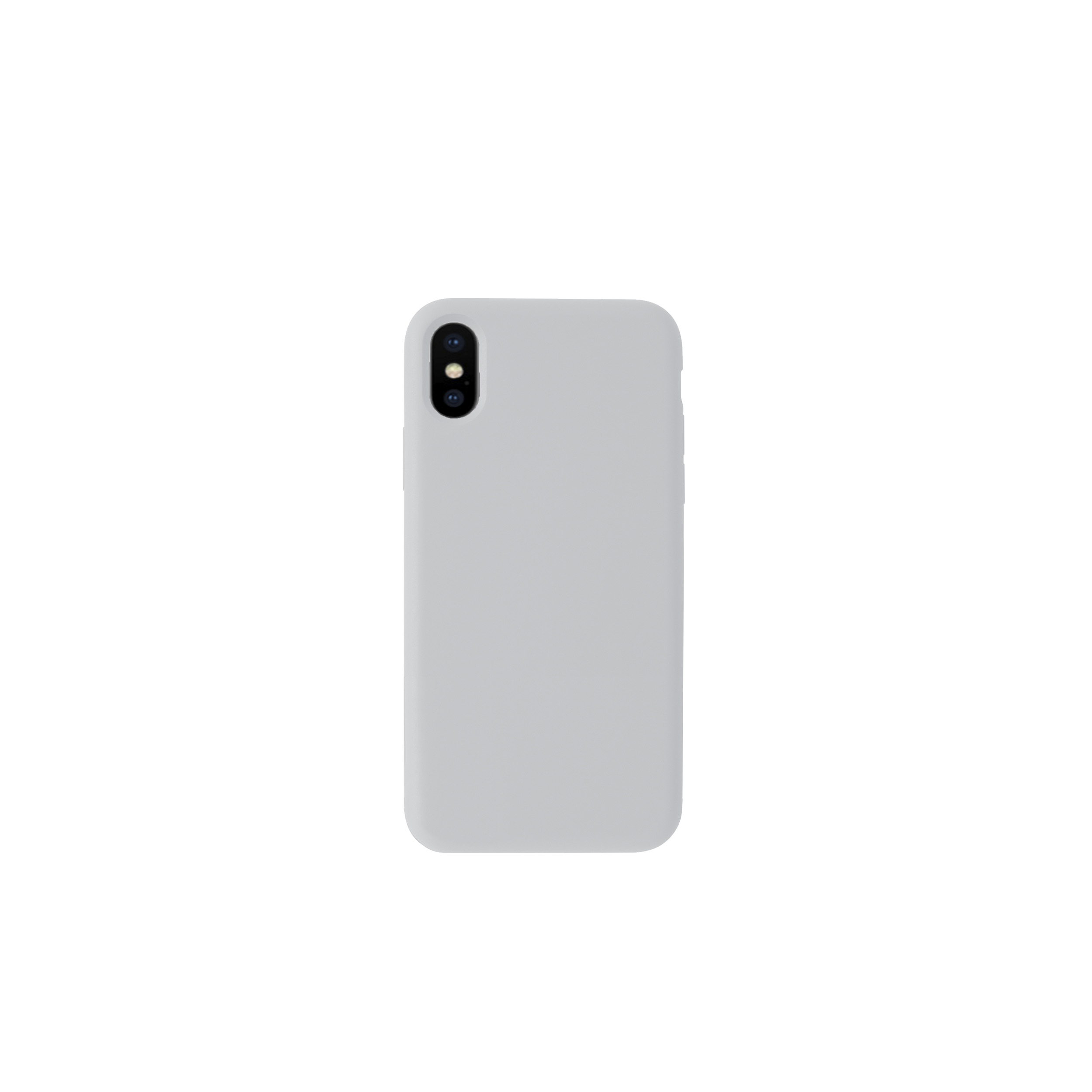 KMP Silikon Quiet gray für quiet Full IPhone XS, Schutzhülle Cover, Apple, iPhone X, X Gray, XS