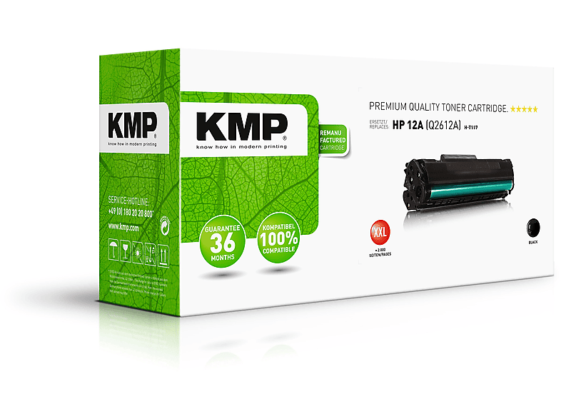 KMP Toner für HP 12A Black (Q2612A) XXL Toner black (Q2612A)