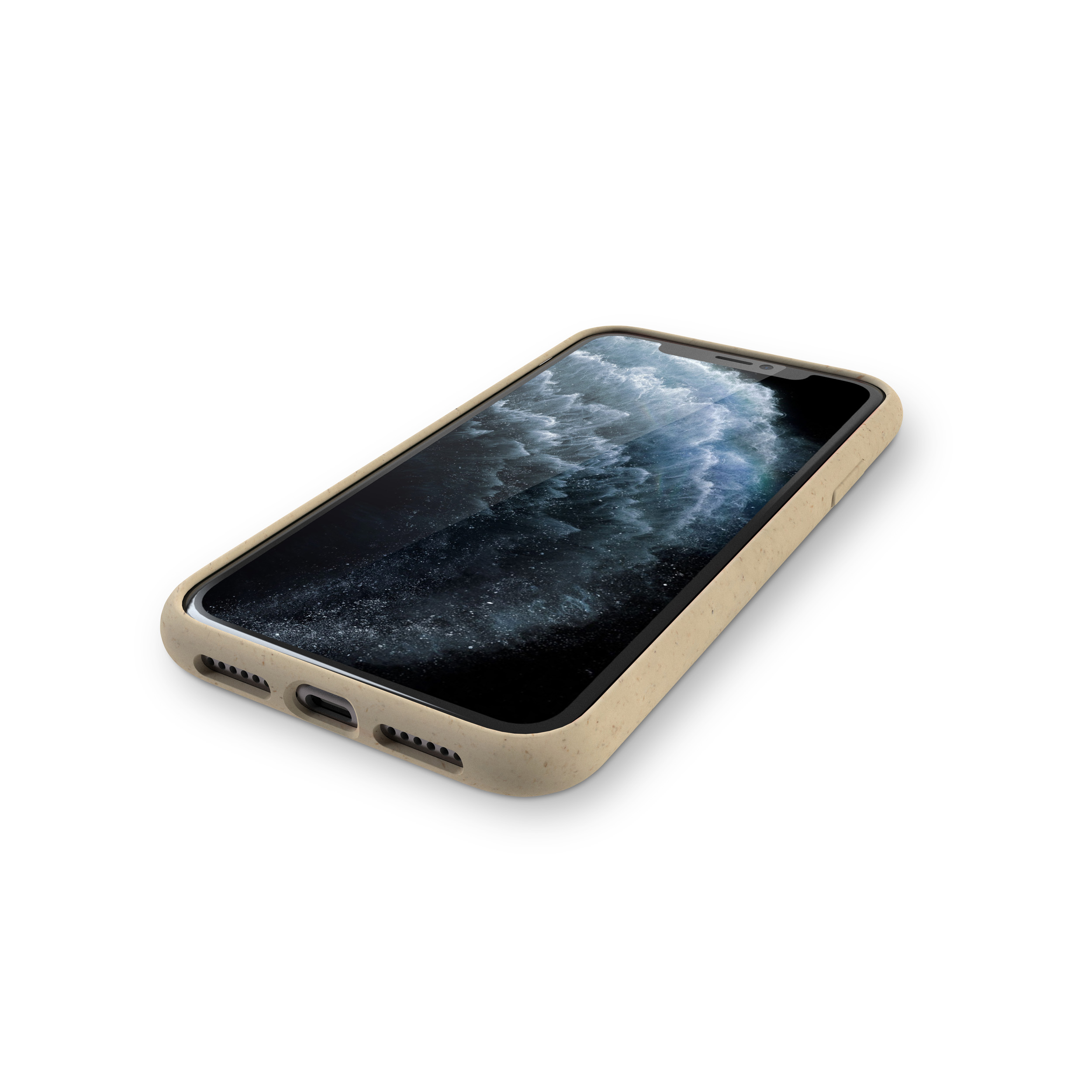 KMP Biologisch-abbaubare Schutzhülle für iPhone iPhone Apple, Pro beige 11 Backcover, 11 Pro, Beige