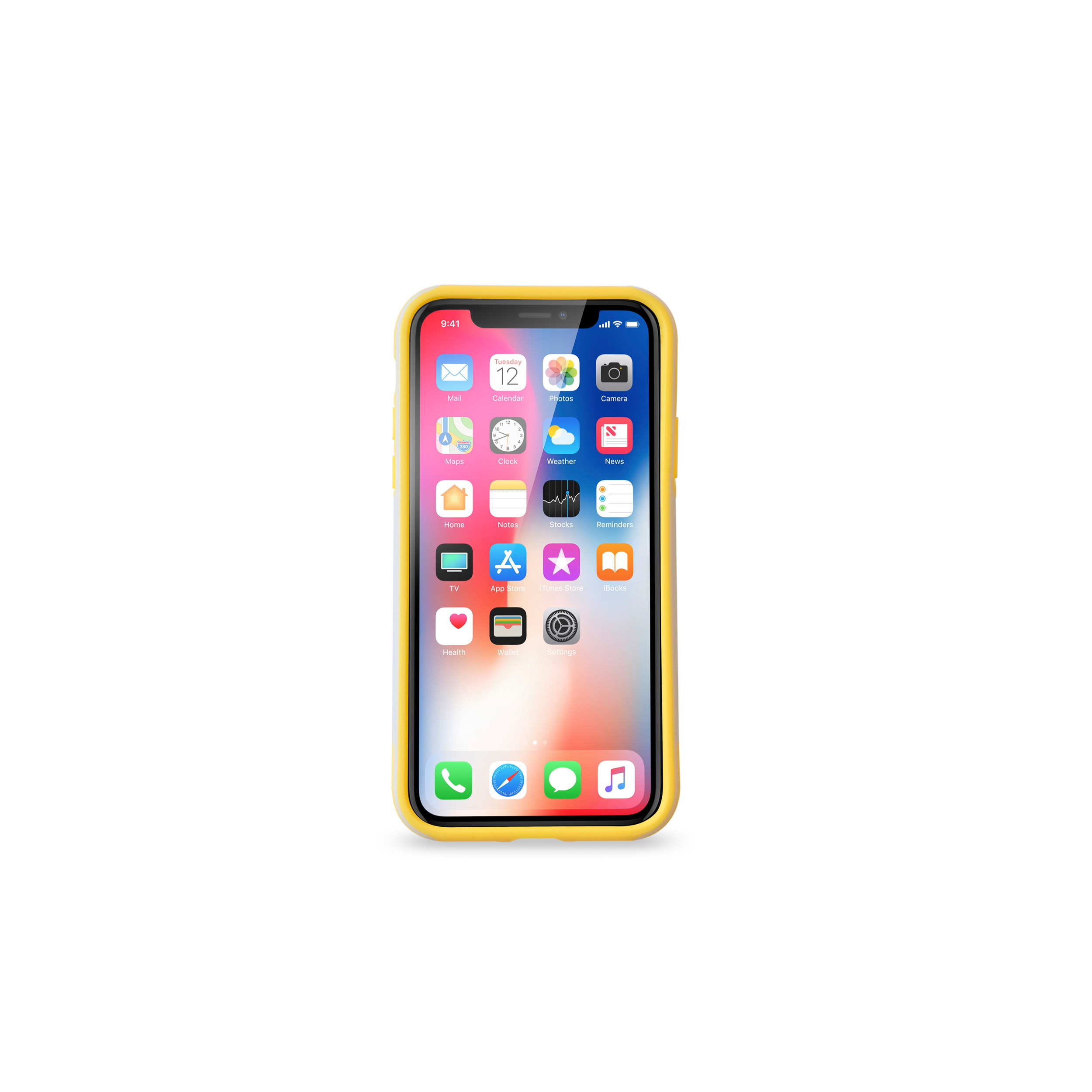/ passion Apple, KMP IPhone gray Sporty Gray/Yellow, für Schutzhülle Backcover, yellow Passion iPhone X X,