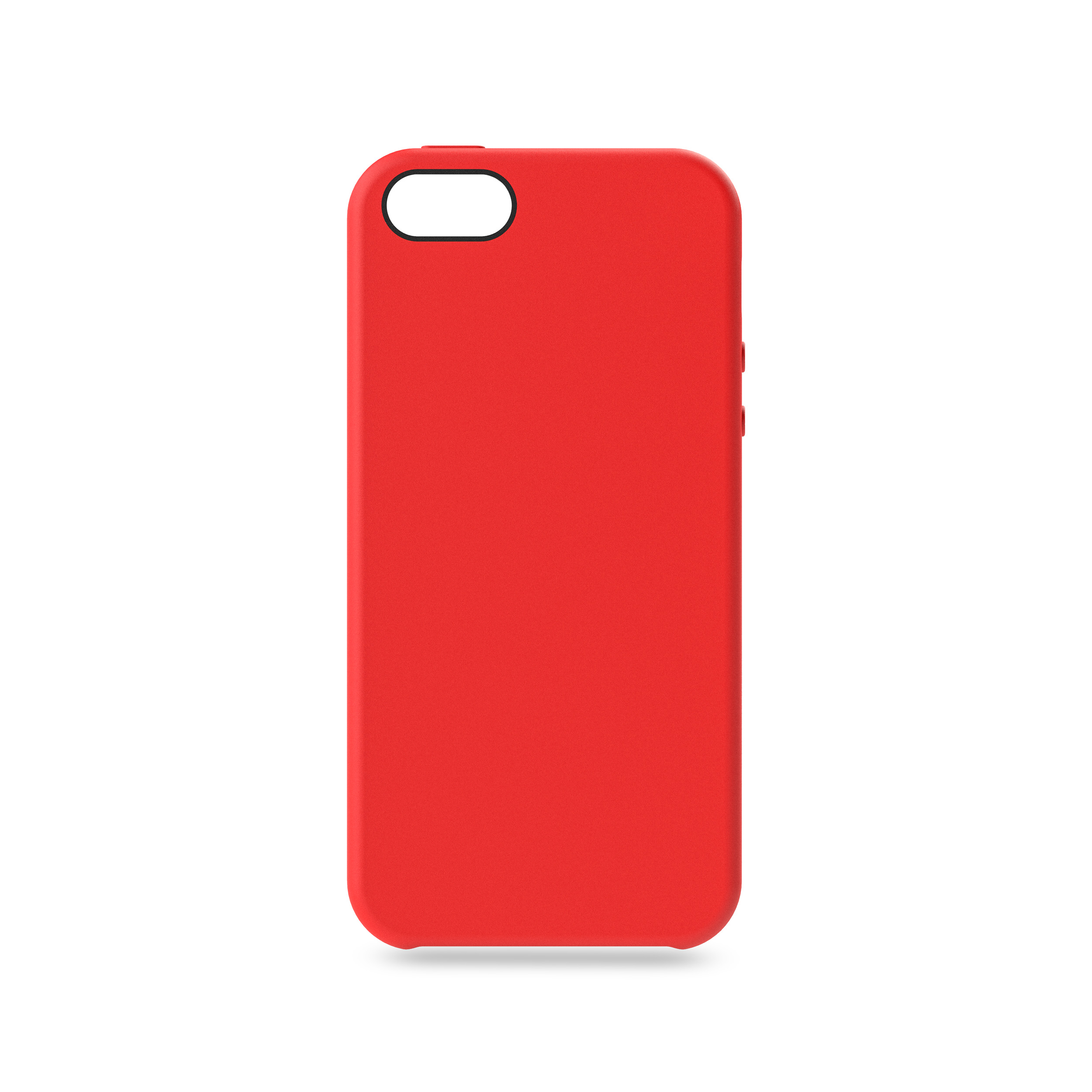KMP Silikon Schutzhülle für iPhone 5, 5s, SE, 5 Backcover, Apple, iPhone 5s, SE, Red, red