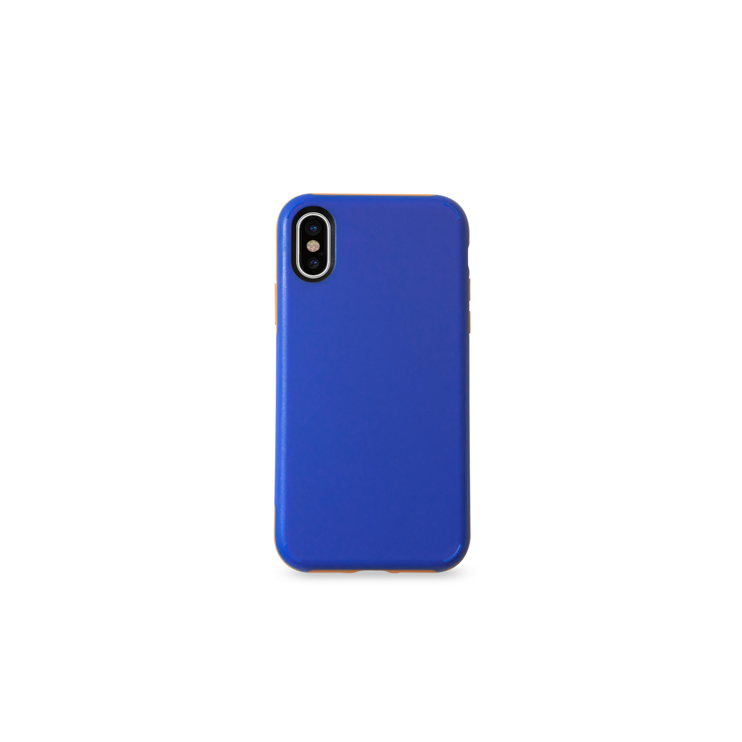 KMP Sporty Schutzhülle iPhone / orange Apple, Blue/Orange, Full für Cover, vivid iPhone blue X X