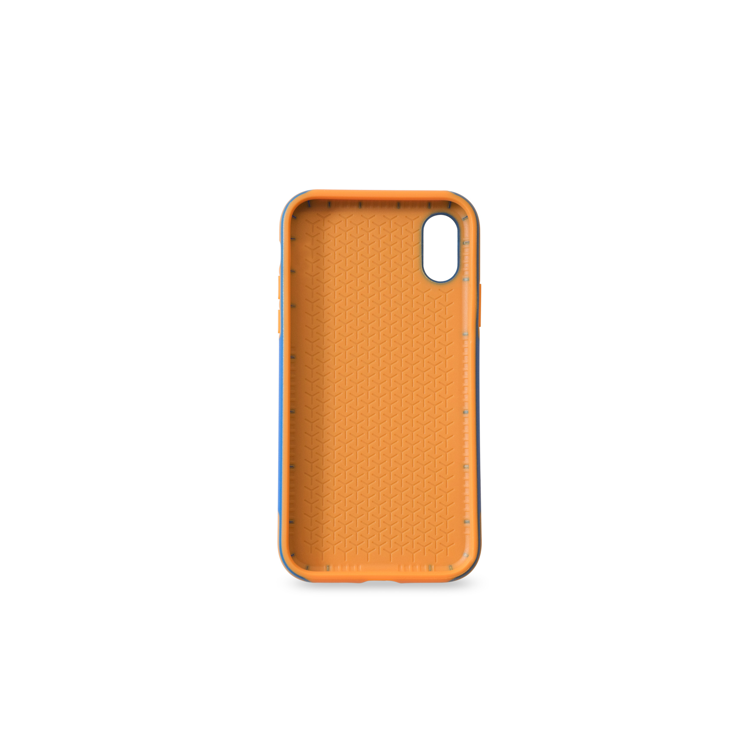 KMP Sporty Schutzhülle iPhone / orange Apple, Blue/Orange, Full für Cover, vivid iPhone blue X X