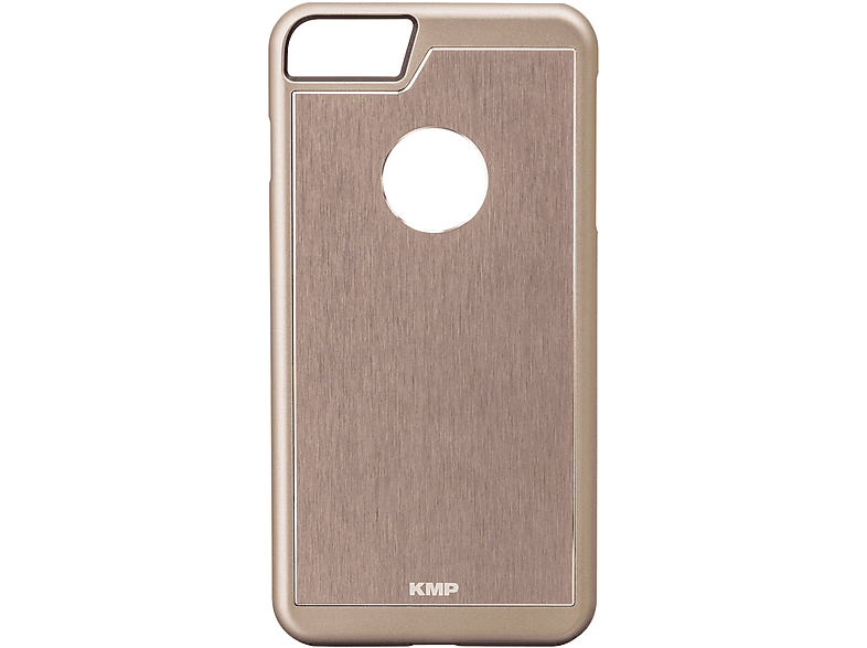 KMP Aluminium Schutzhülle für iPhone 6, 7, 8, SE2, SE3, Gold, Backcover, Apple, iPhone 
6, 7, 8, SE2 (2020), SE3 (2022), gold