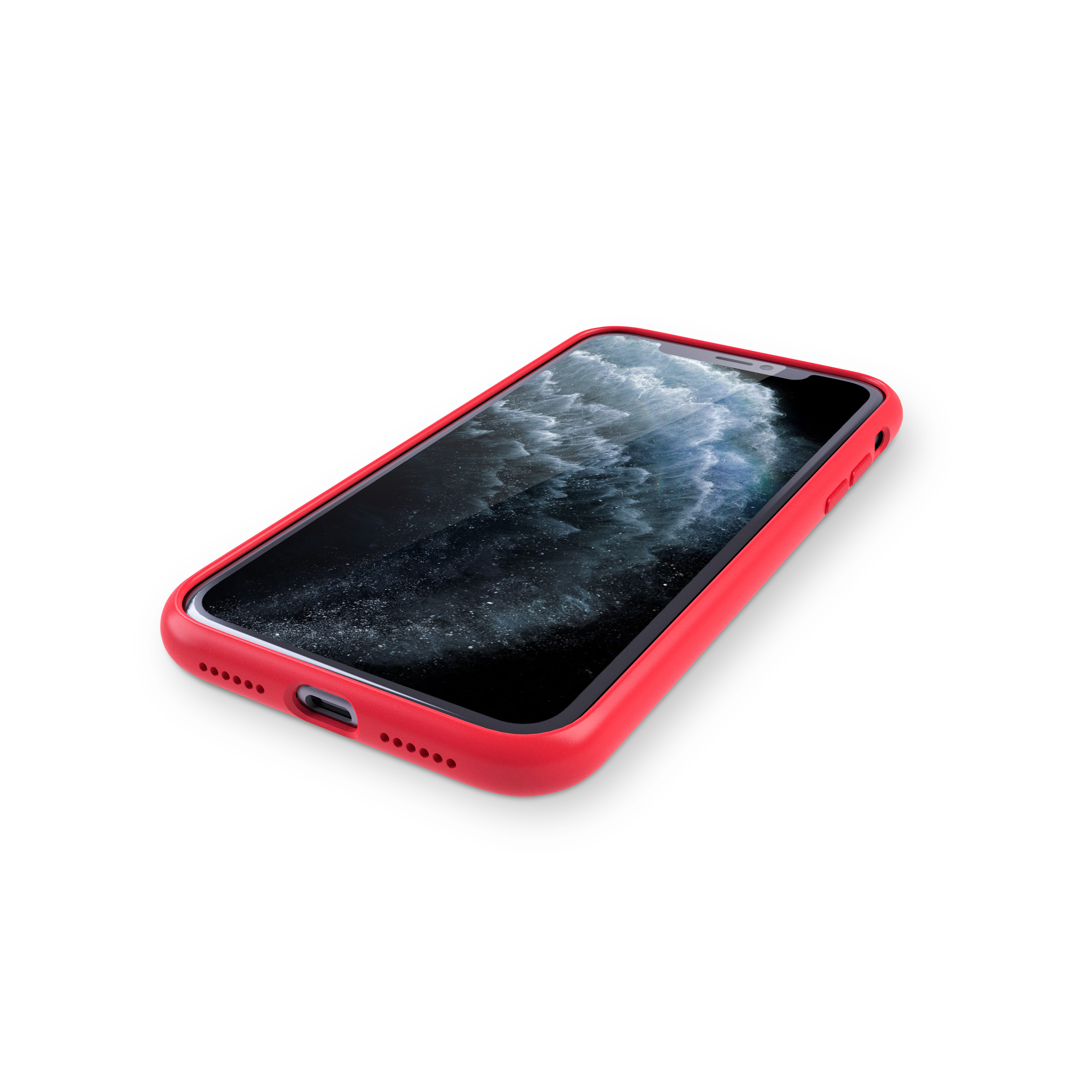 KMP Silikon Schutzhülle für 11 iPhone iPhone red Red, Pro, Backcover, Apple, 11 Pro