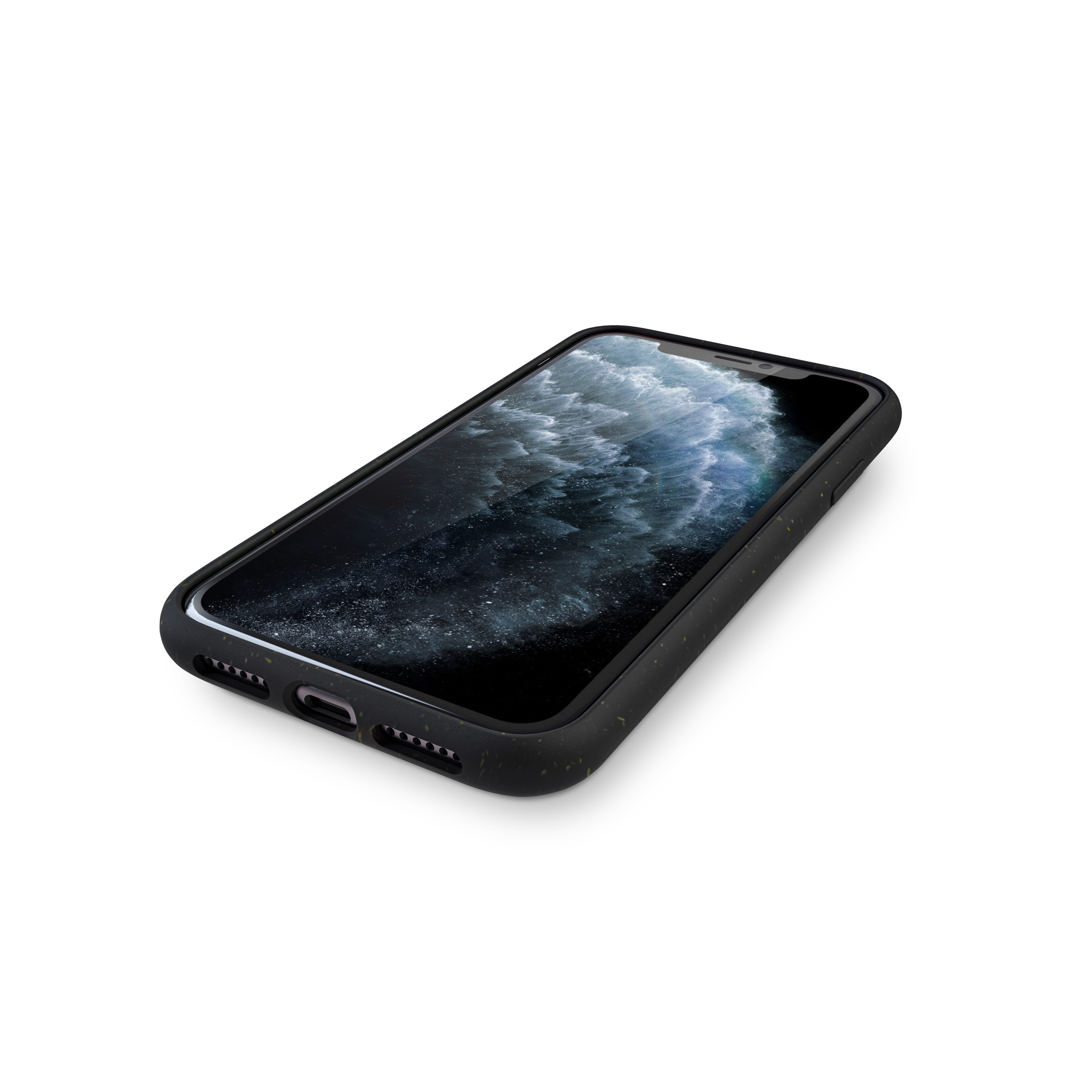 KMP Biologisch-abbaubare Schutzhülle für iPhone Apple, 11 iPhone Backcover, 11 Pro, black Black, Pro