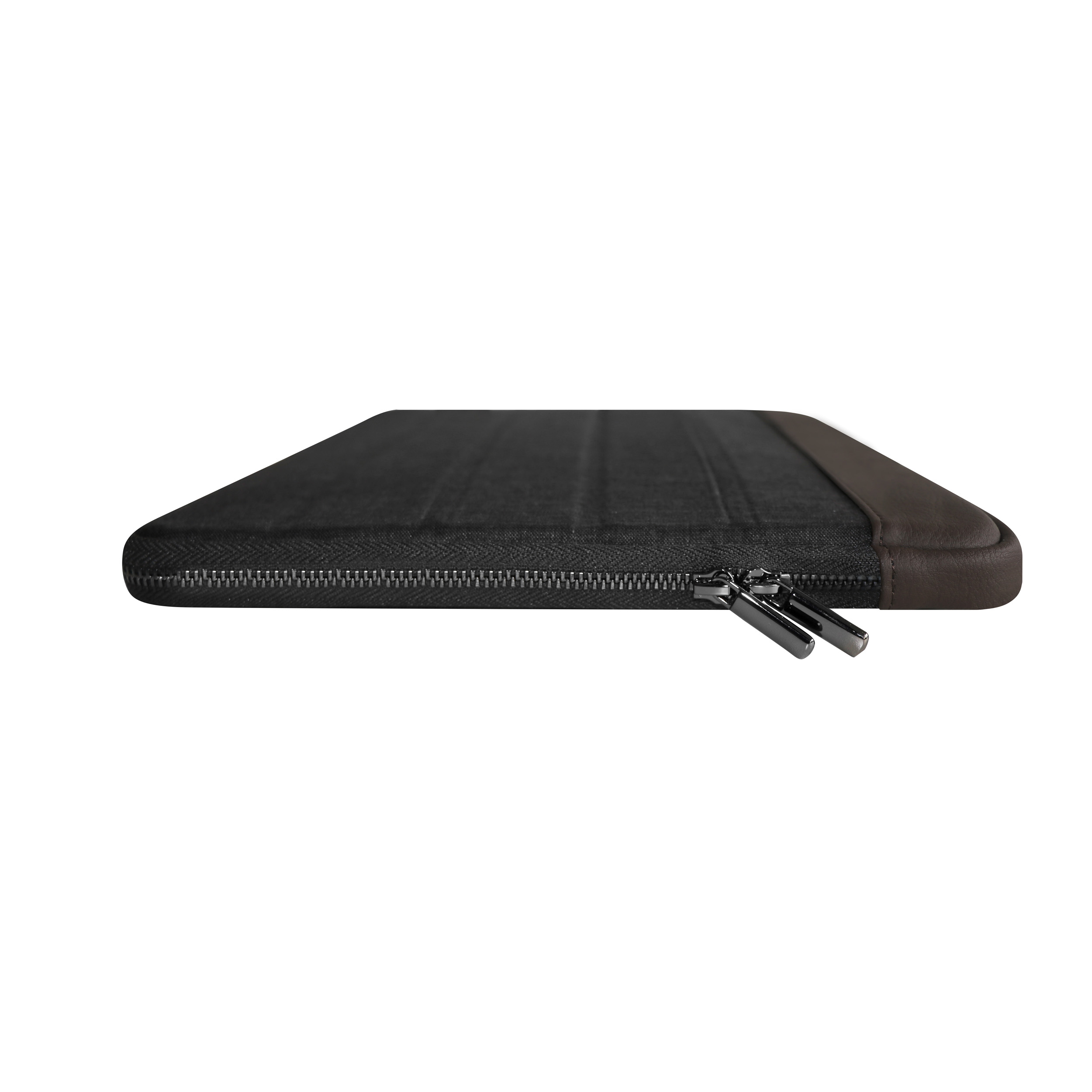 biobasiertes / MacBook Notebook für Sleeve Lederoptik, in Textil, für anthracite Apple Material Sleeve Anthracite/Brown pro 13 Sleeve brown KMP