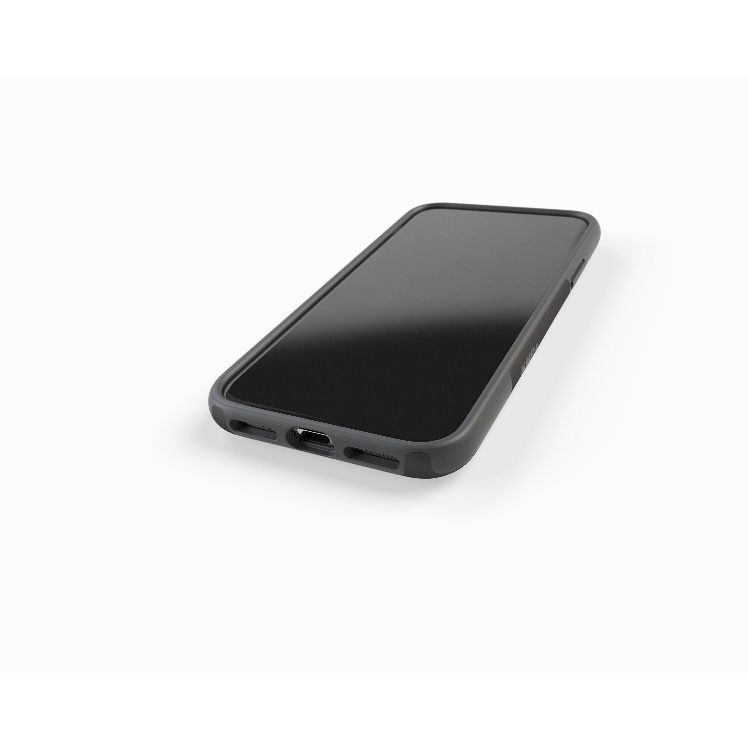 KMP Sporty XR, IPhone black Backcover, Apple, Schutzhülle Black für Stone, iPhone XR stone