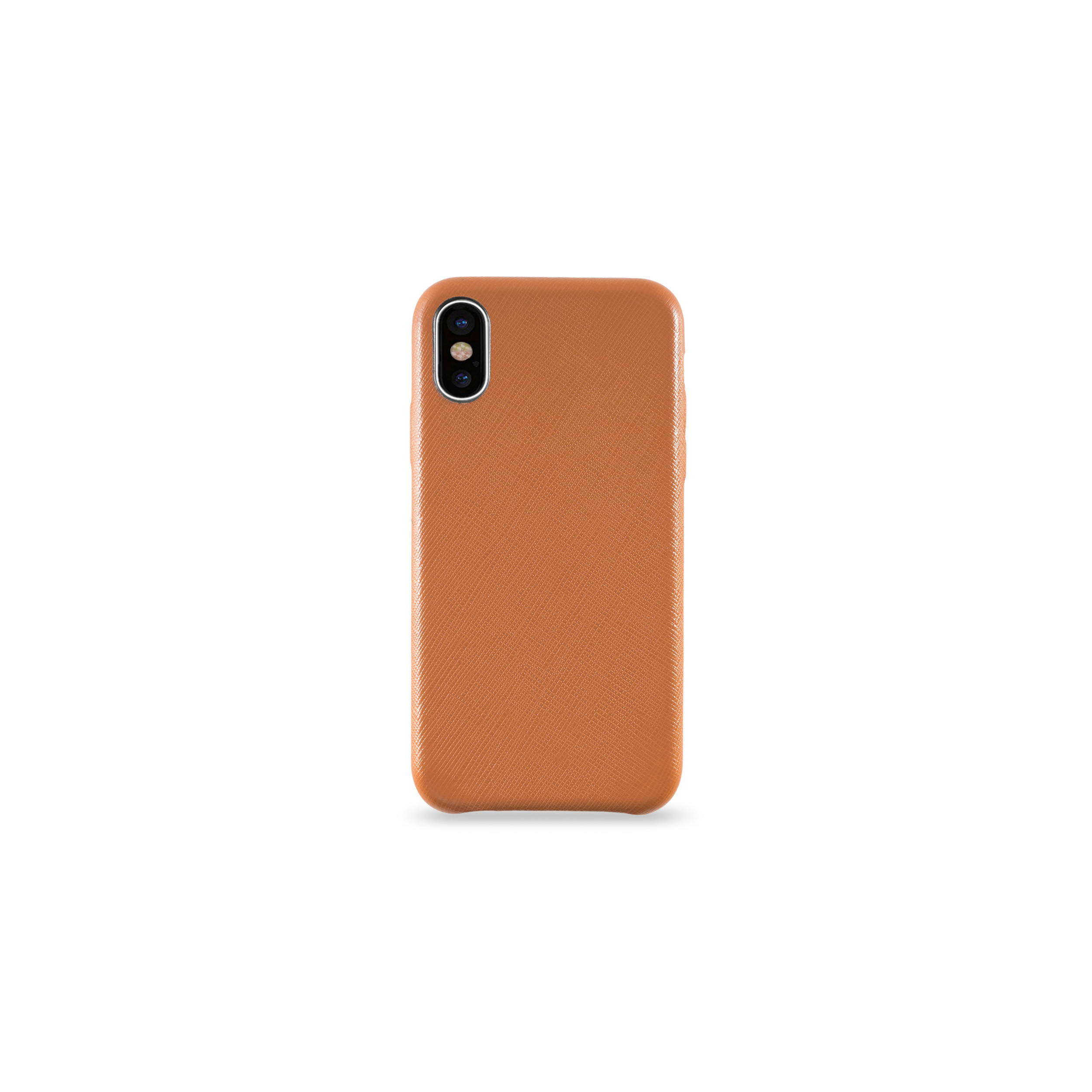 KMP Echtleder Schutzhülle für iPhone Brown, Backcover, iPhone X Apple, X, brown