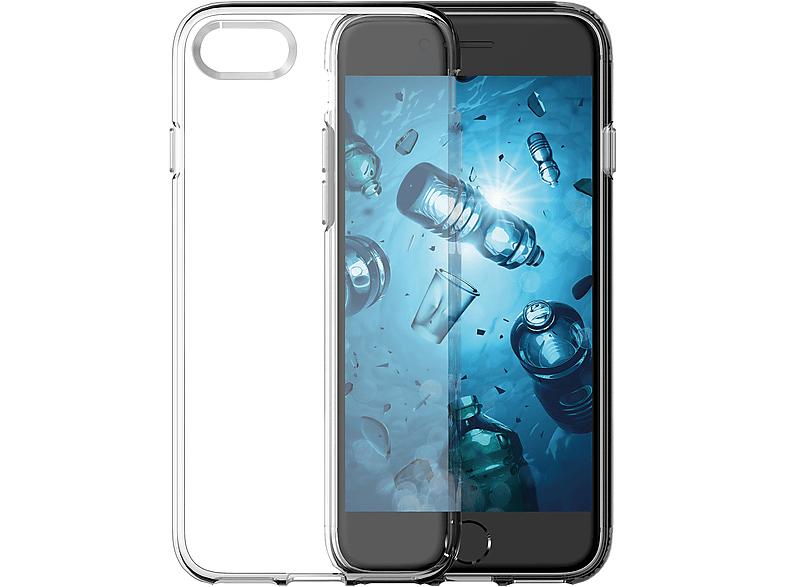 KMP Recycelte Schutzhülle für iPhone SE3, 7/8, SE2 Transparent, Backcover, Apple, iPhone SE3 (3. Generation, 4,7\'\'), iPhone 7/8, iPhone SE2 
(2022), (2020), transparent