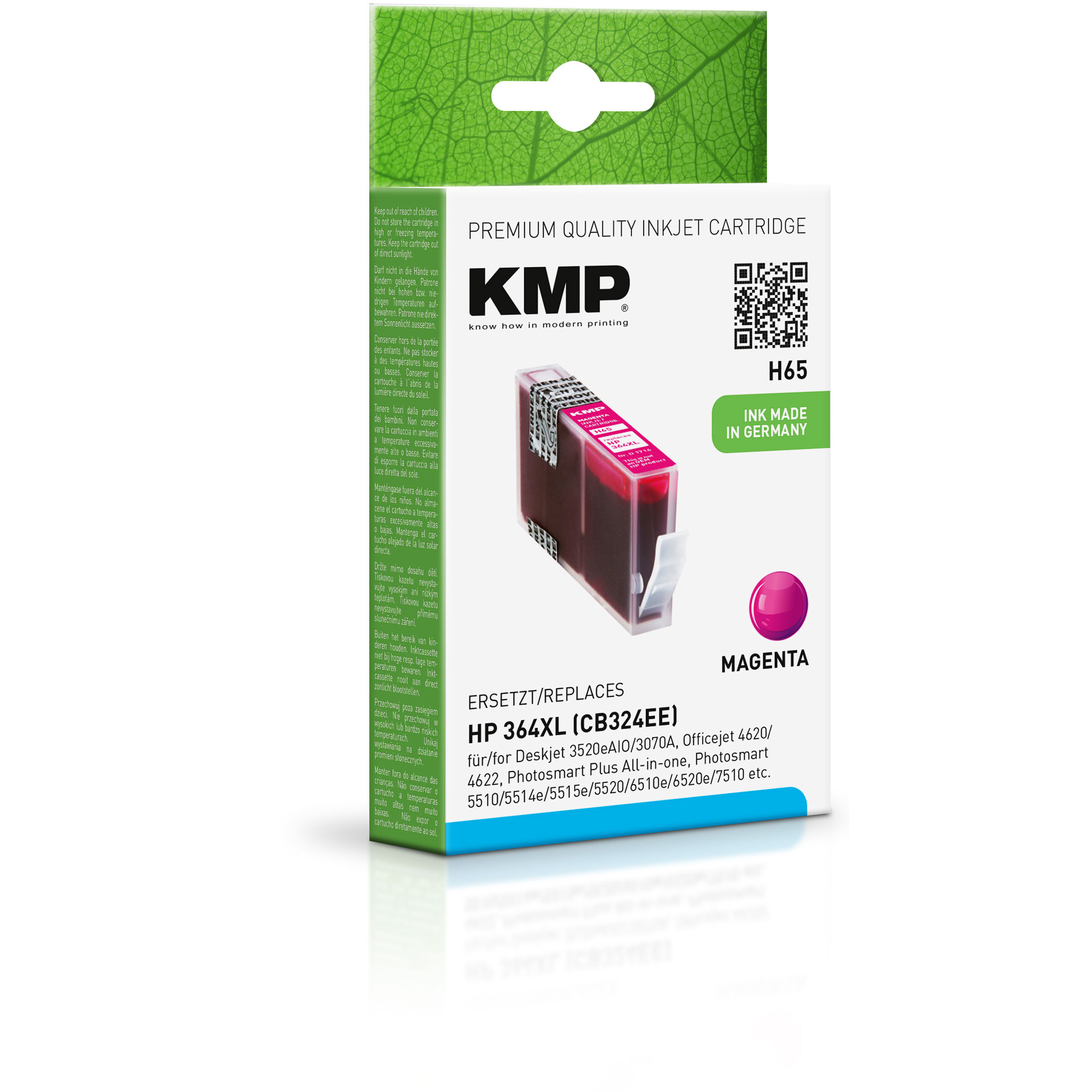 Tintenpatrone magenta Ink Cartridge (CB324EE) Magenta HP für (CB324EE) KMP 364XL